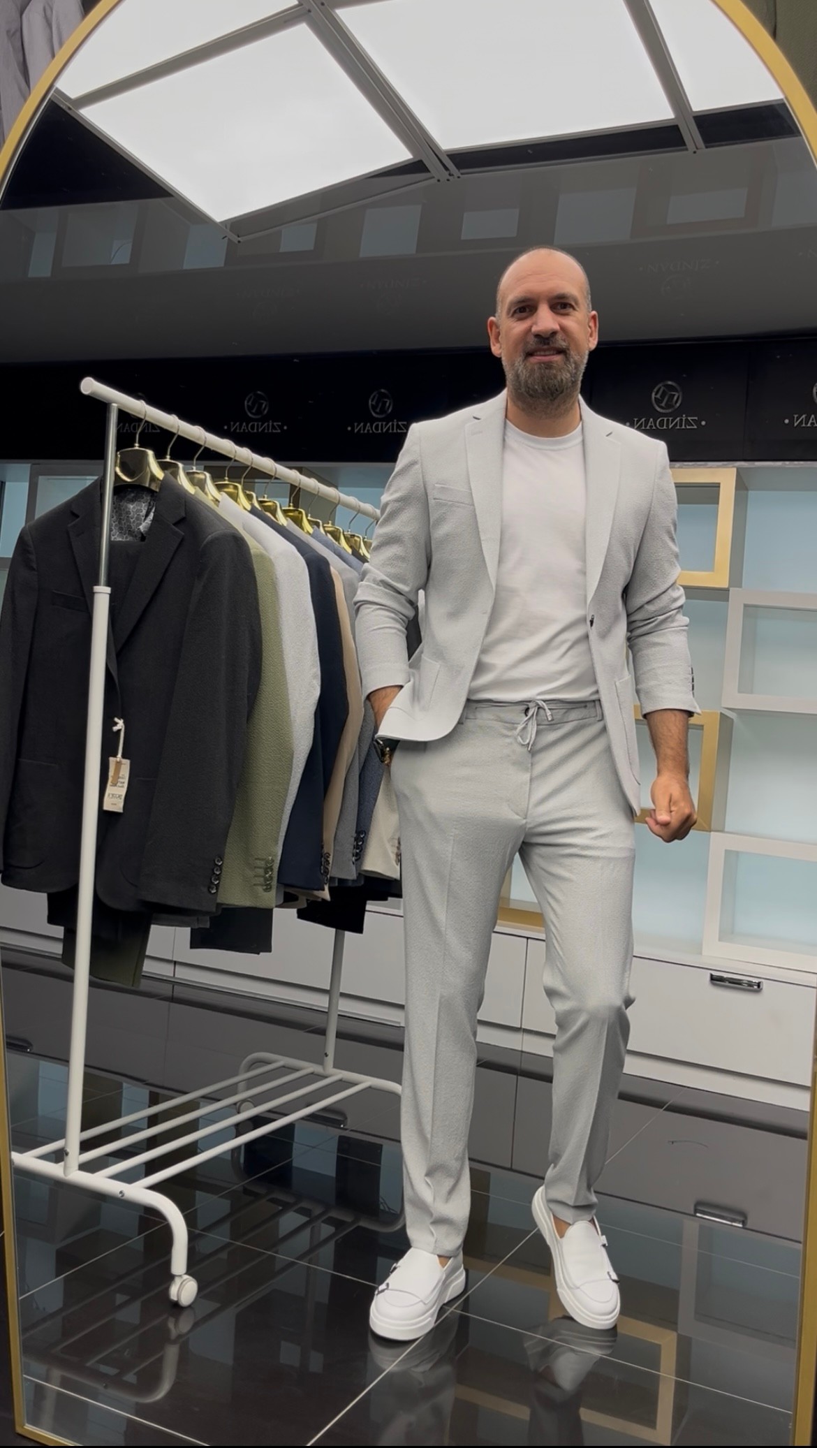 GOFRE TAKIM AÇIK GRİ 