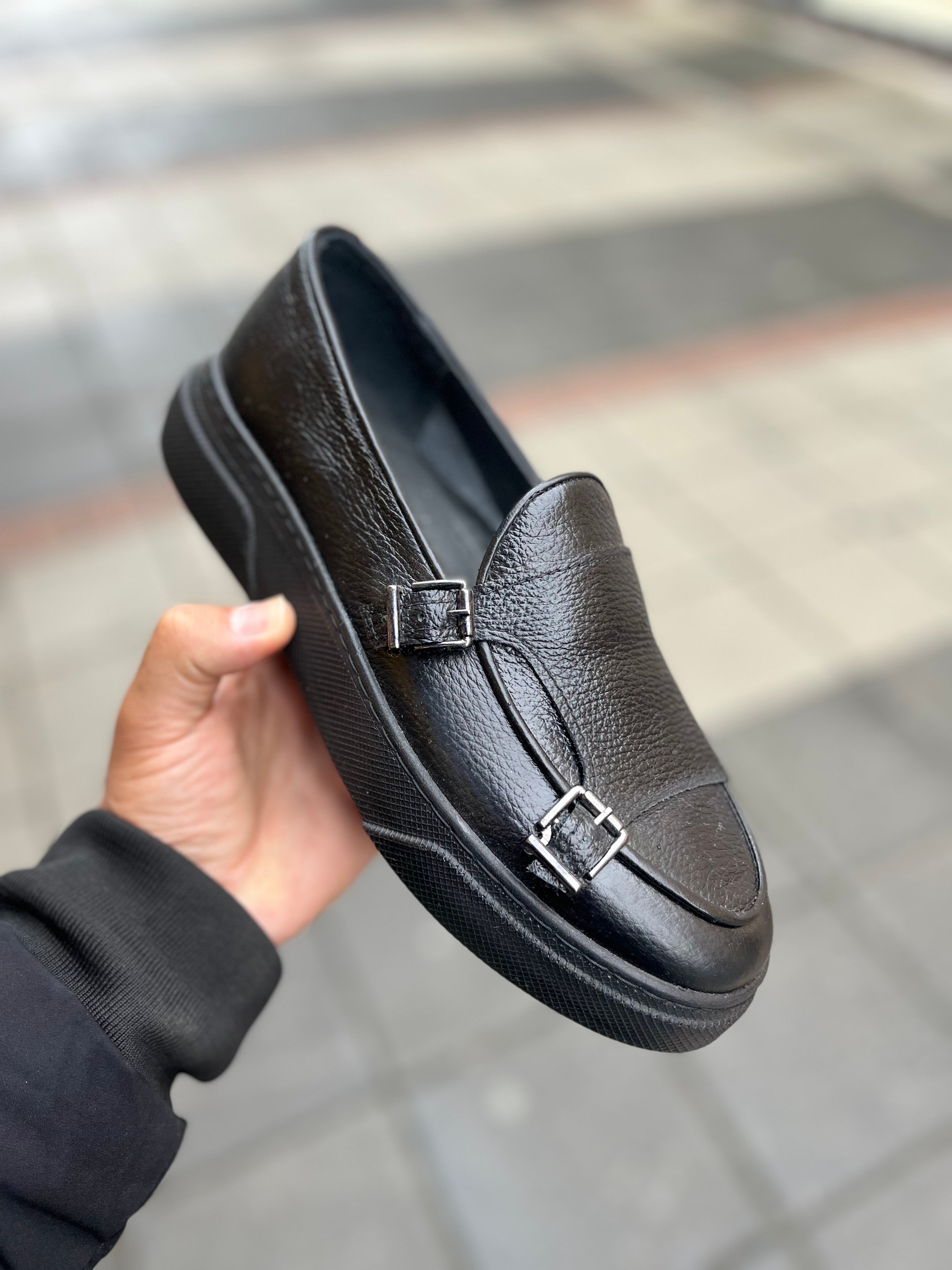 TOKALI MODEL DERİ AYAKKABI SİYAH