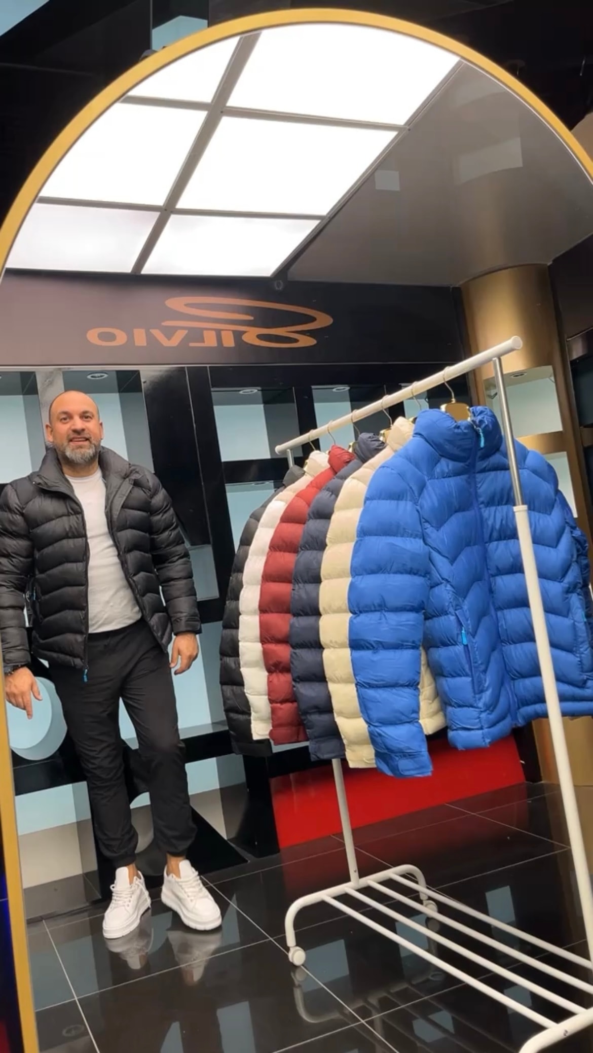 İtalyan Şişme Mont Siyah