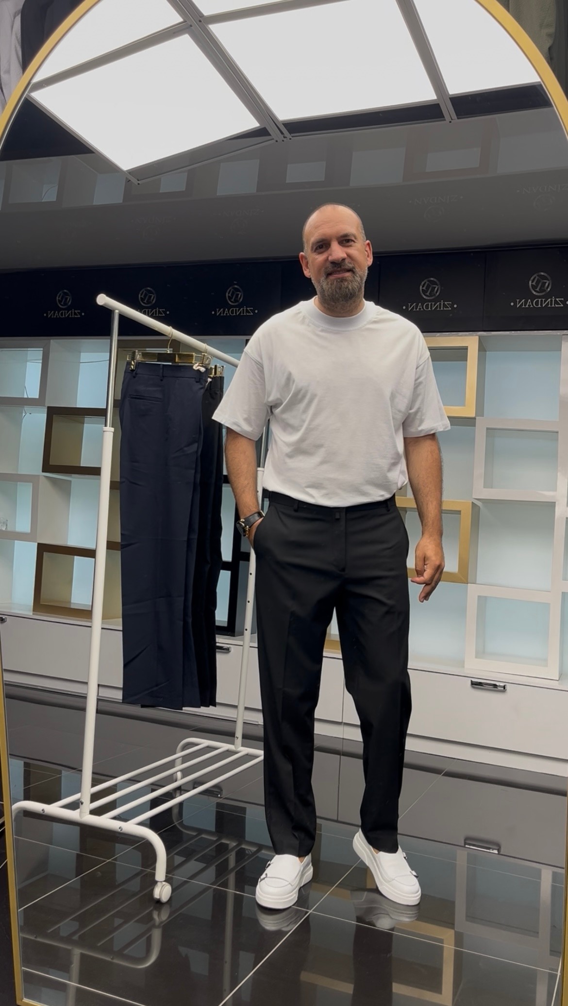 Baggy Kumaş Pantolon Siyah