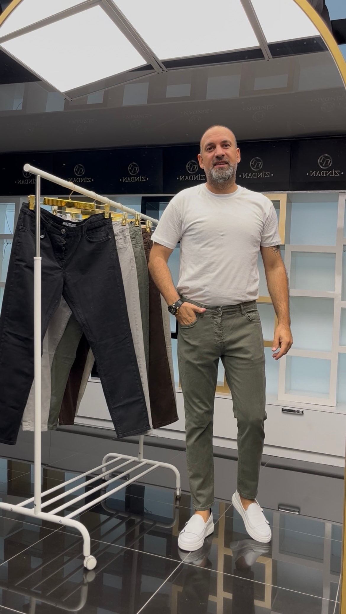 Beş Cep Kot Pantolon Haki