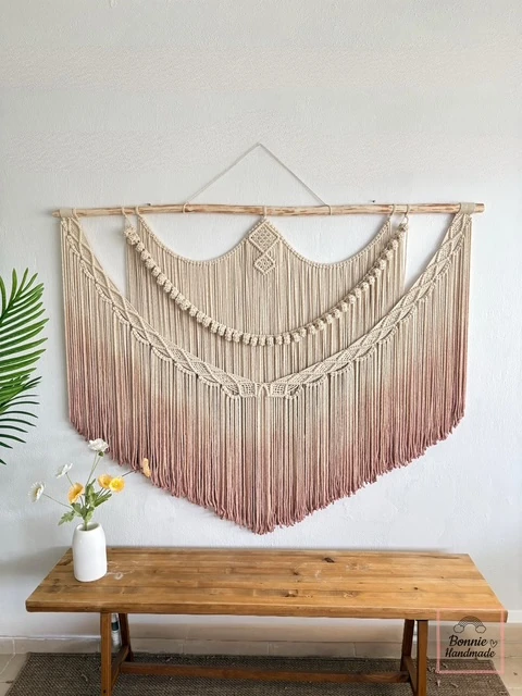 ASSOBOYA  I   Macrame Dip Dyeing Wall Art  BH17051