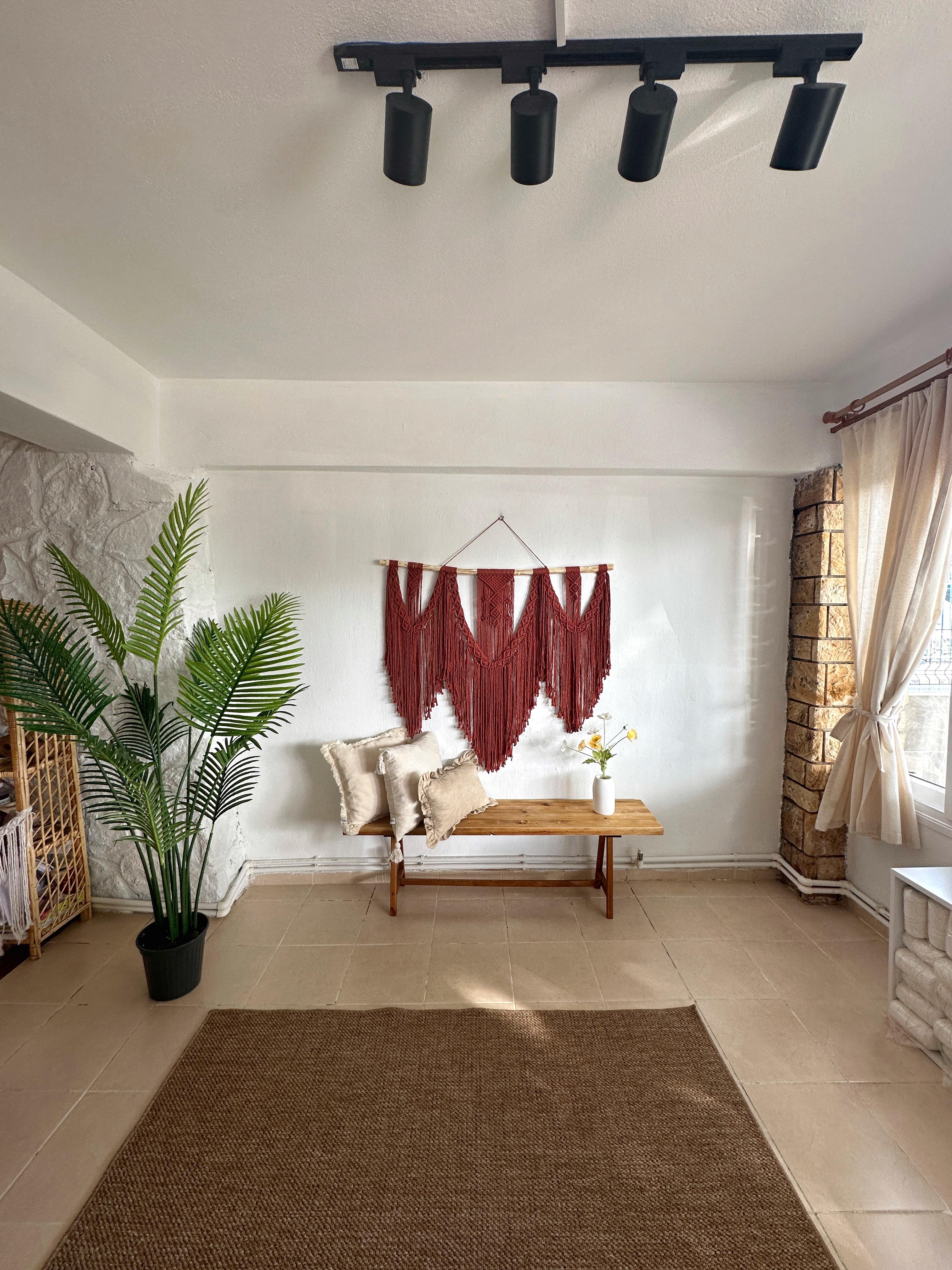 TARCIN  I   Extra Large Macrame Wall Hanging, Cinnamon Bohemian Decoration, Woven Wall Hanging, Macrame Mural, Housewarming gift, Headboard