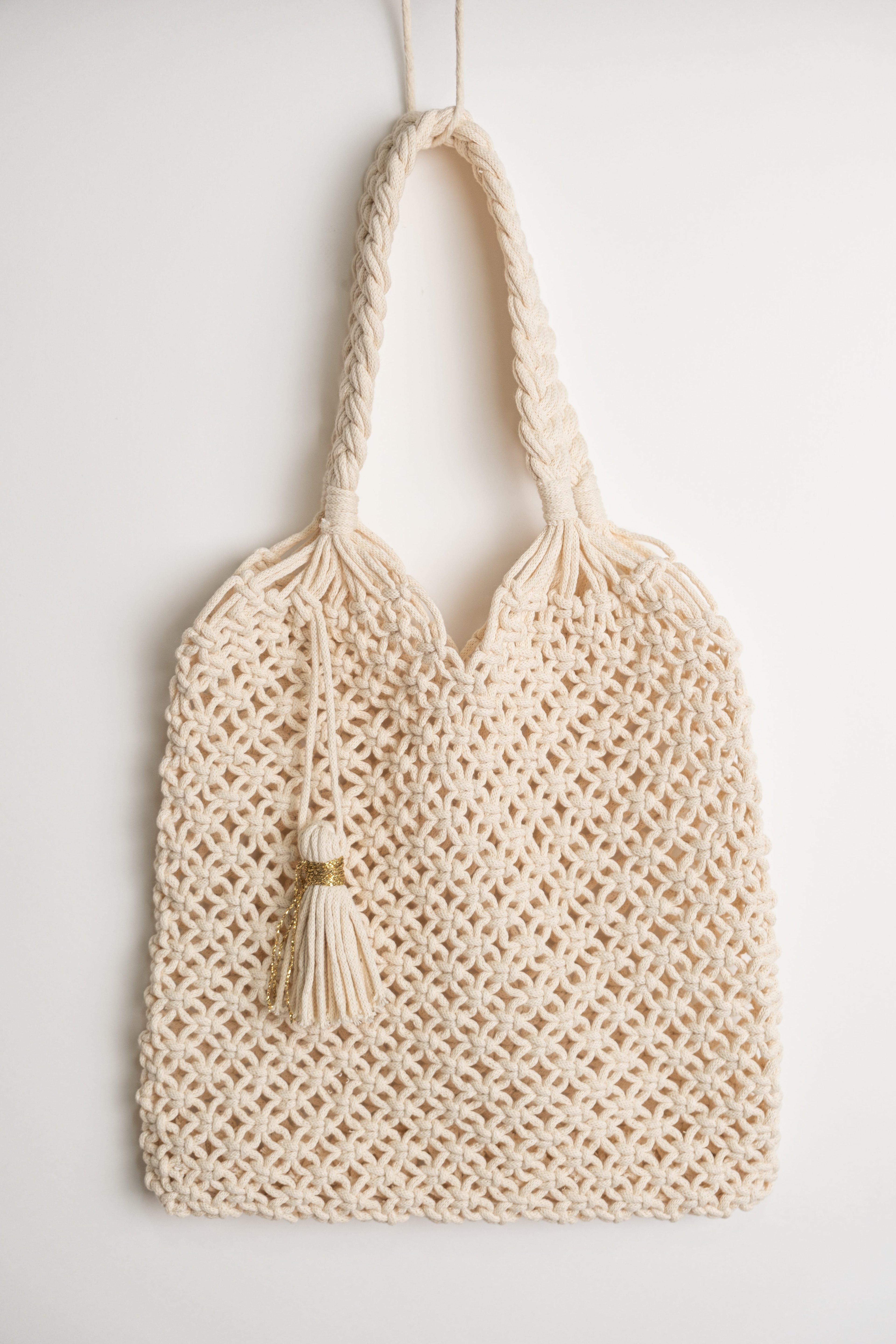 Handmade Macrame Beach Bag, Daily Shoulder Bag, Summer Bag