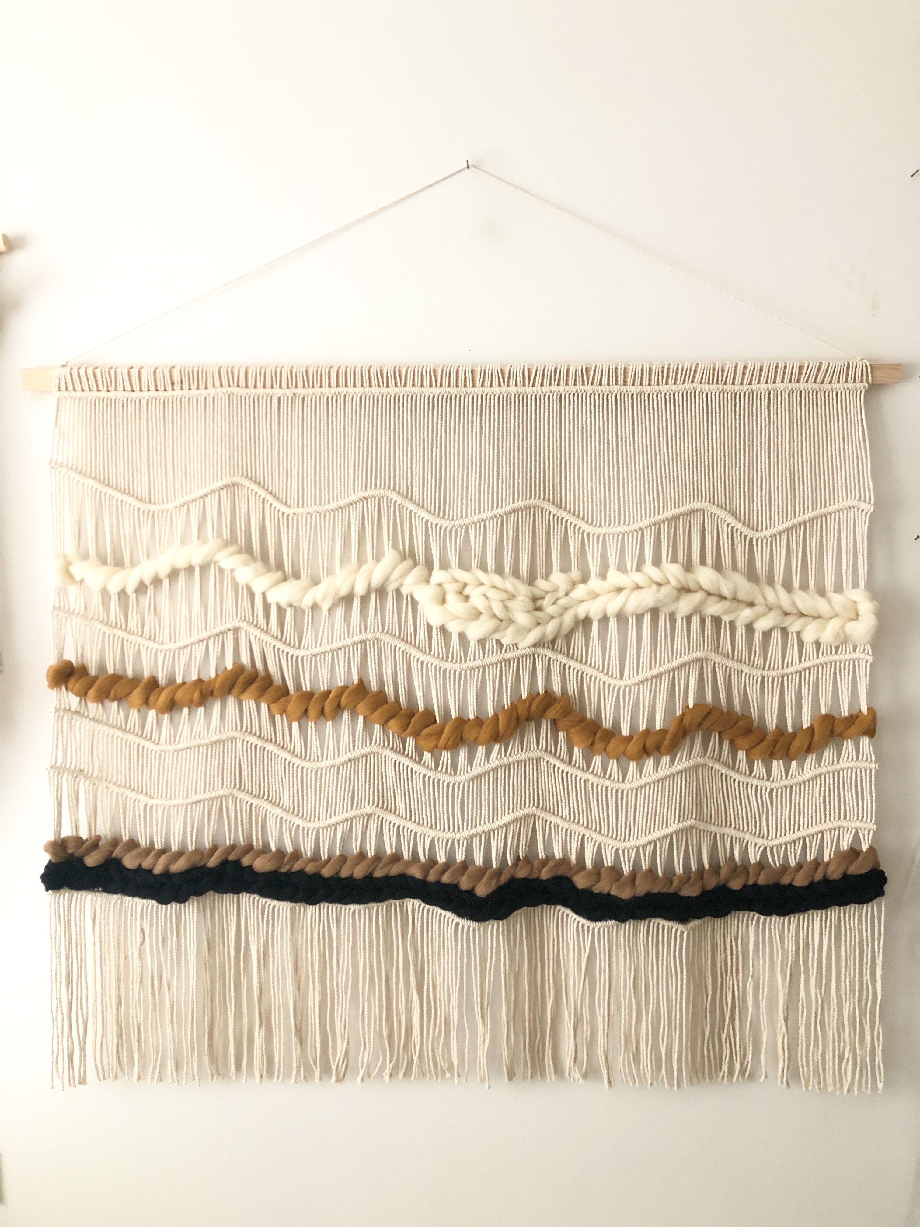 KAHVEKECE   I   Extra Large Macrame Wall Hanging, Woven Wall Tapestry, Boho Wall Decor, Bohemian Art Decoration, Macraweave Tapestry, Modern Wall Rug