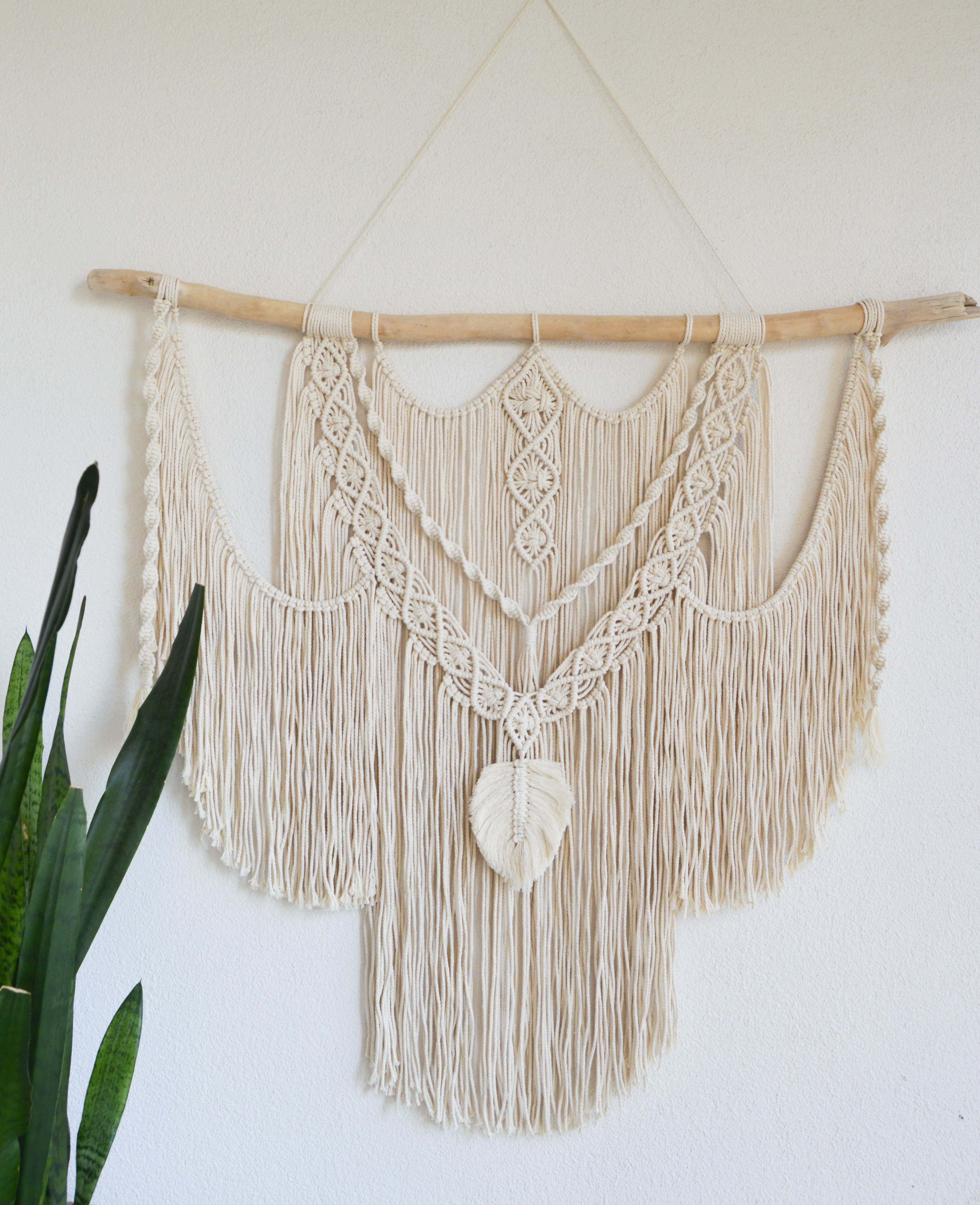 KEIRA  I   Large Macrame Wall Hanging, Macrame Wall Art, Woven Wall Hanging, Boho Wall Decor, Wall Tapestry, Nursery Decor, Bedroom Wall Hanging