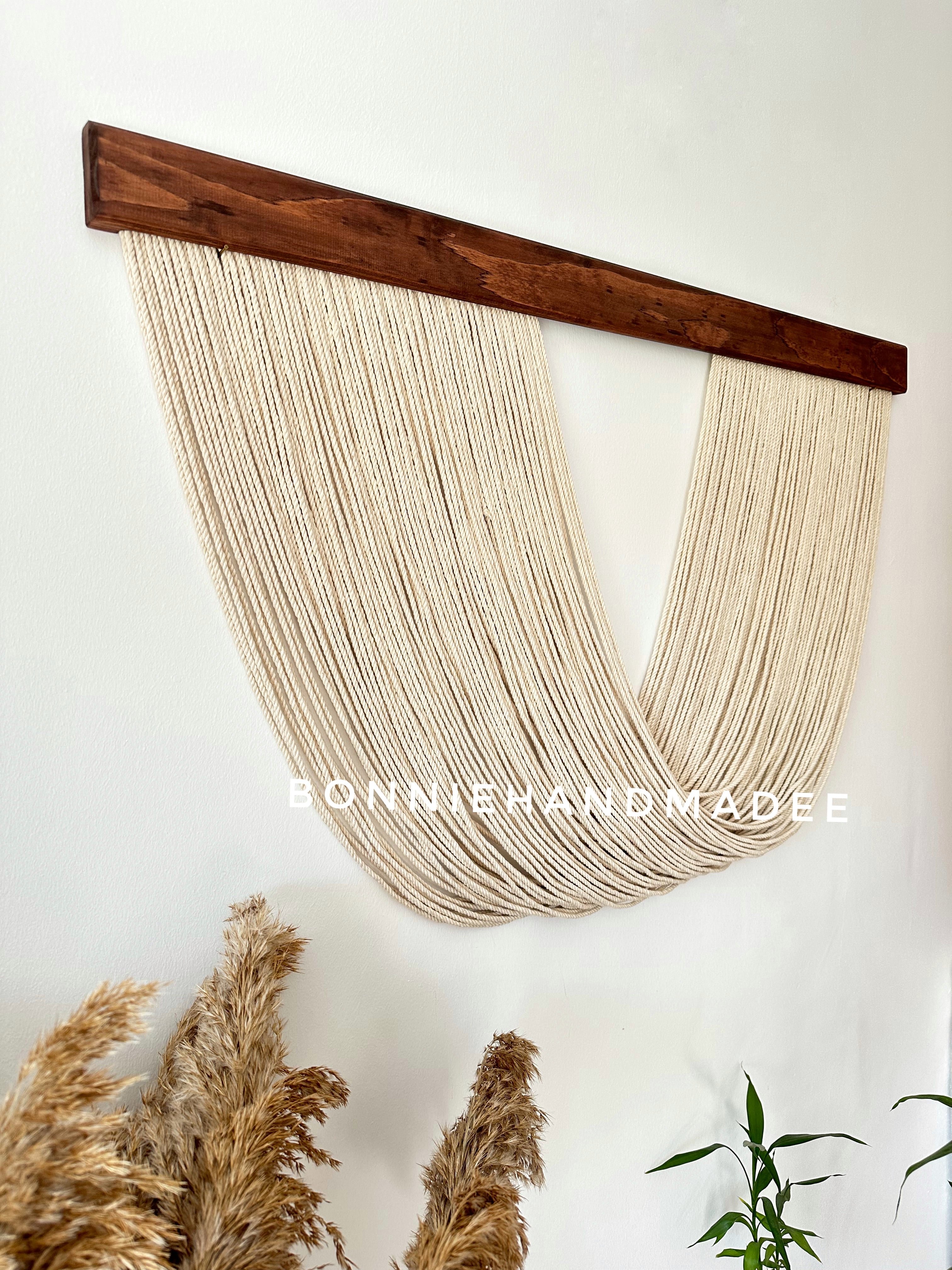 YAY  I   Large Macrame Wall Hanging, Boho Wall Decor, Macrame Yarn Hanging, Tapestry Wall Art, Bohemian Decoration, Housewarming gift, Headboard