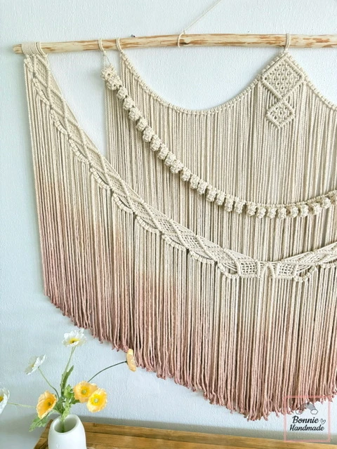 ASSOBOYA  I   Macrame Dip Dyeing Wall Art  BH17051