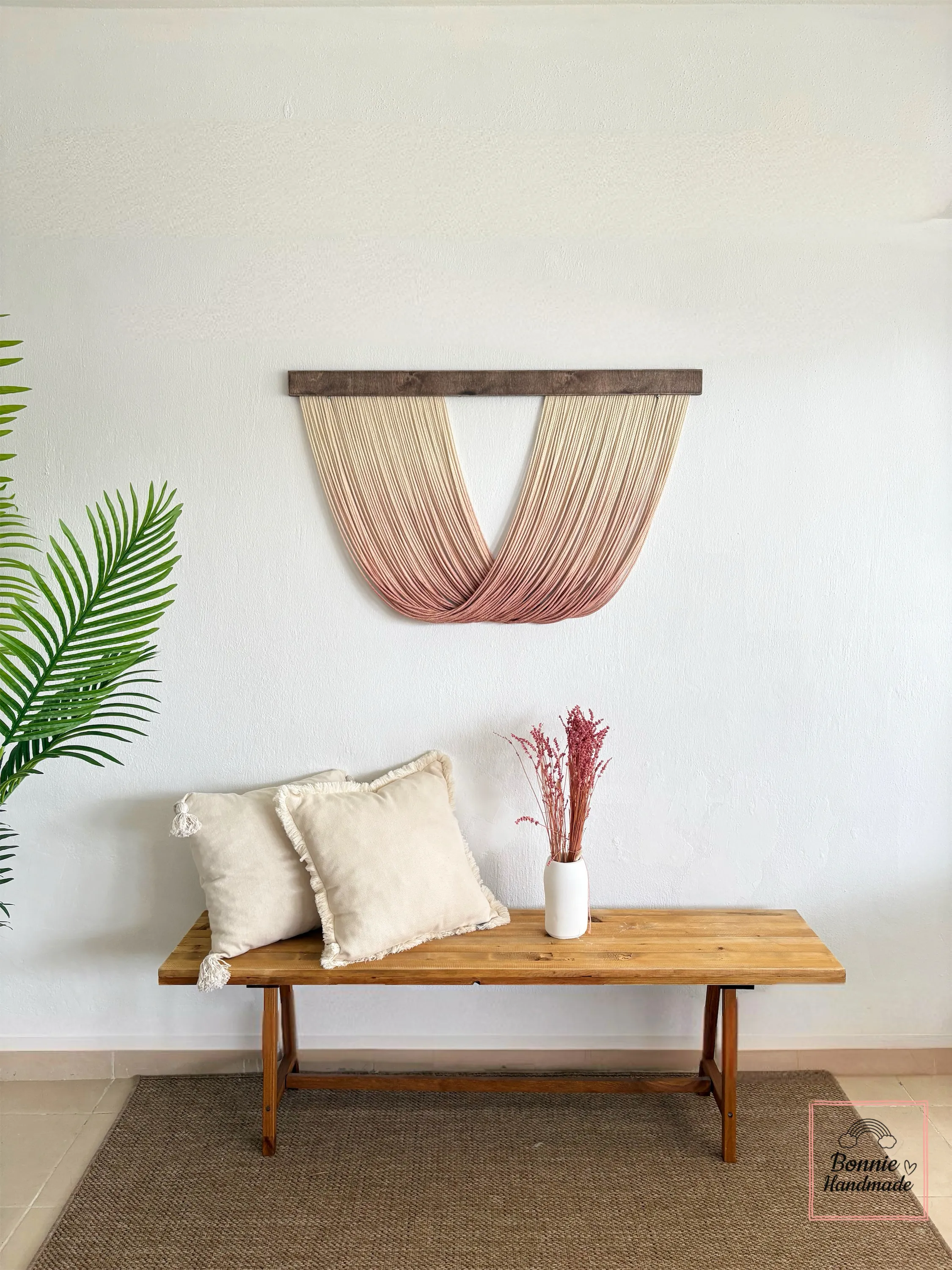 YAYBOYA  I   Macrame Dip Dye Fiber Art  BH23004