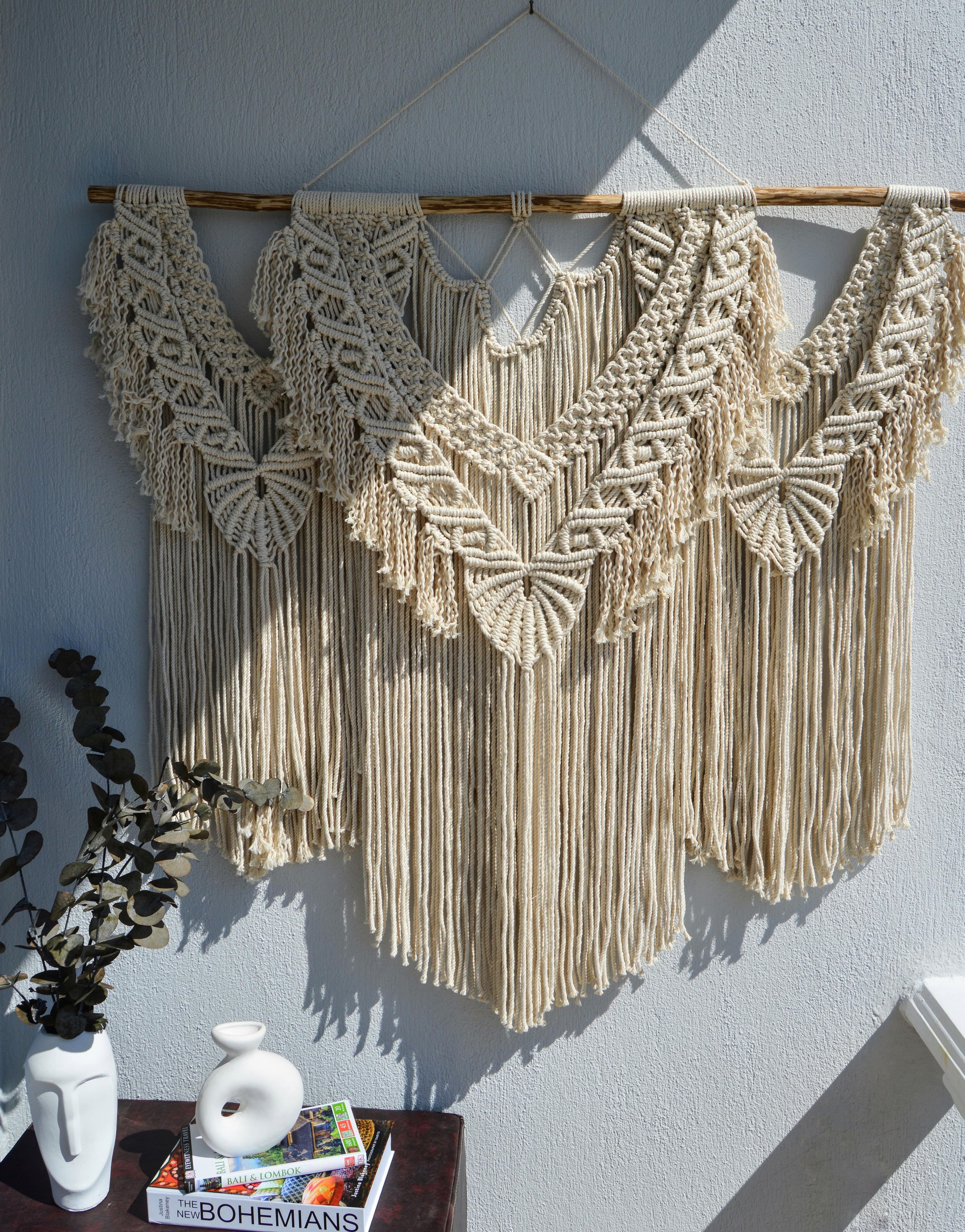 SHELL  I   Extra Large Macrame Wall Hanging, Large Macrame Wedding Backdrop Arch, Bohemian Decoration, Woven Wall Tapestry, Macrame Mural, Headboard