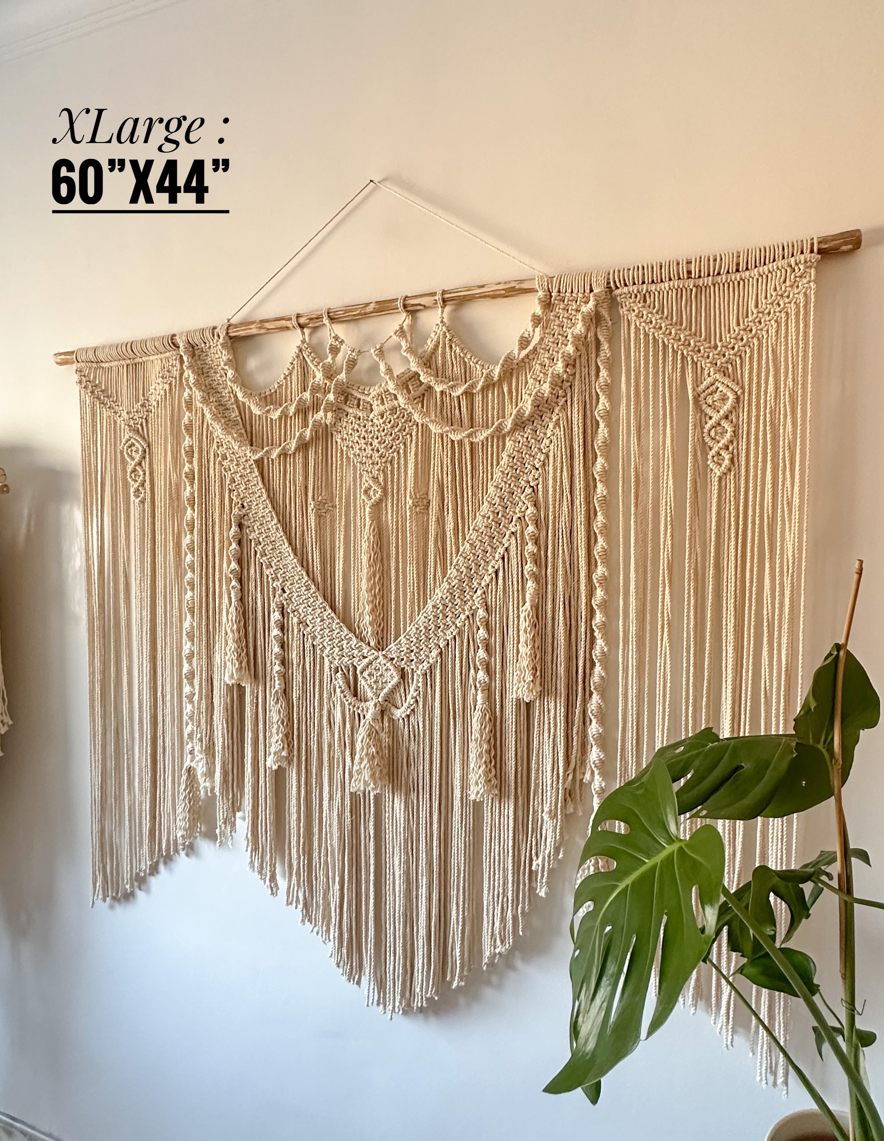 TAG  I   Extra Large Macrame Wall Hanging, Large Macrame Wedding Backdrop Arch, Bohemian Decoration, Woven Wall Hanging, Macrame Mural, Headboard