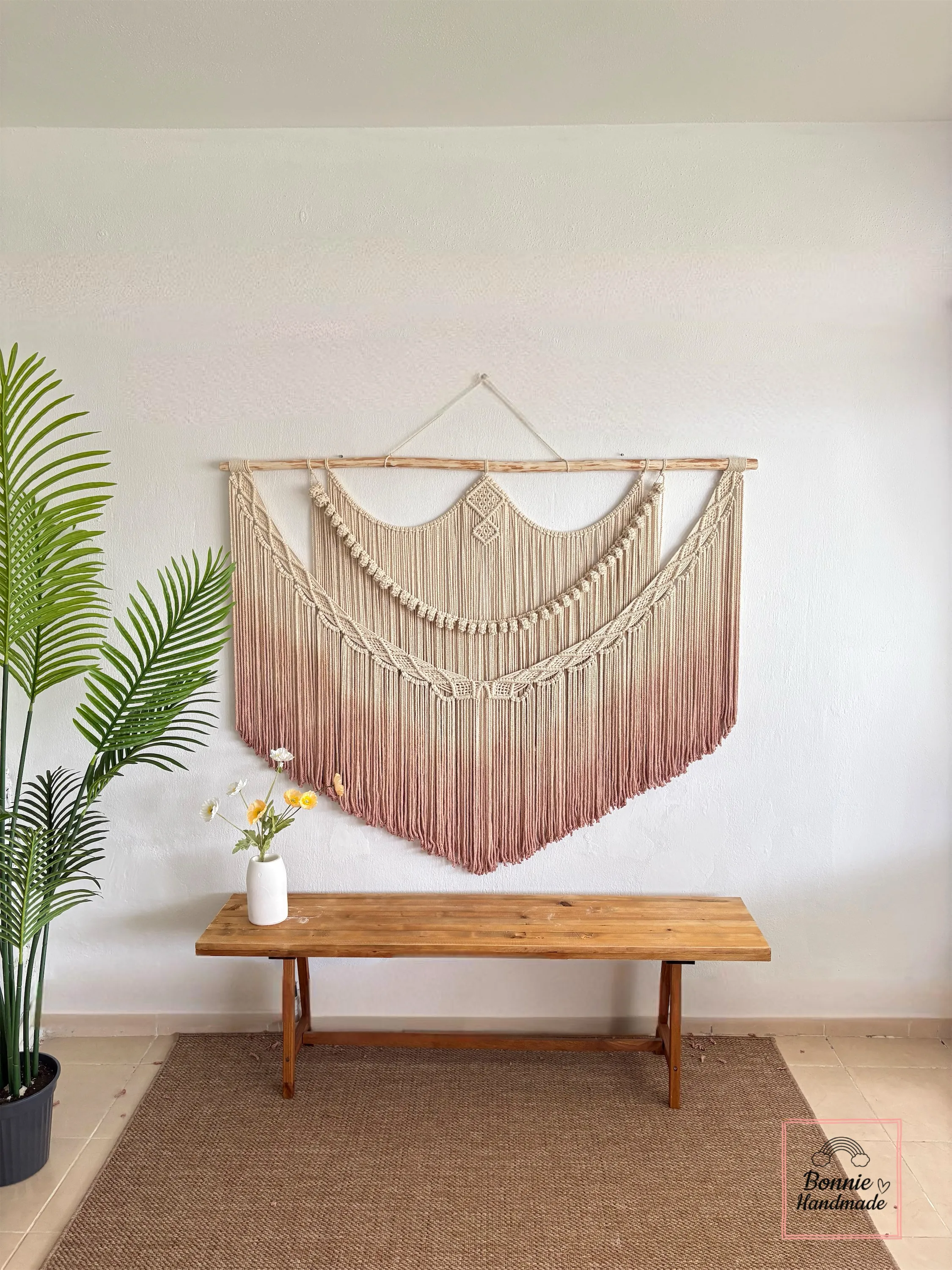ASSOBOYA  I   Macrame Dip Dyeing Wall Art  BH17051