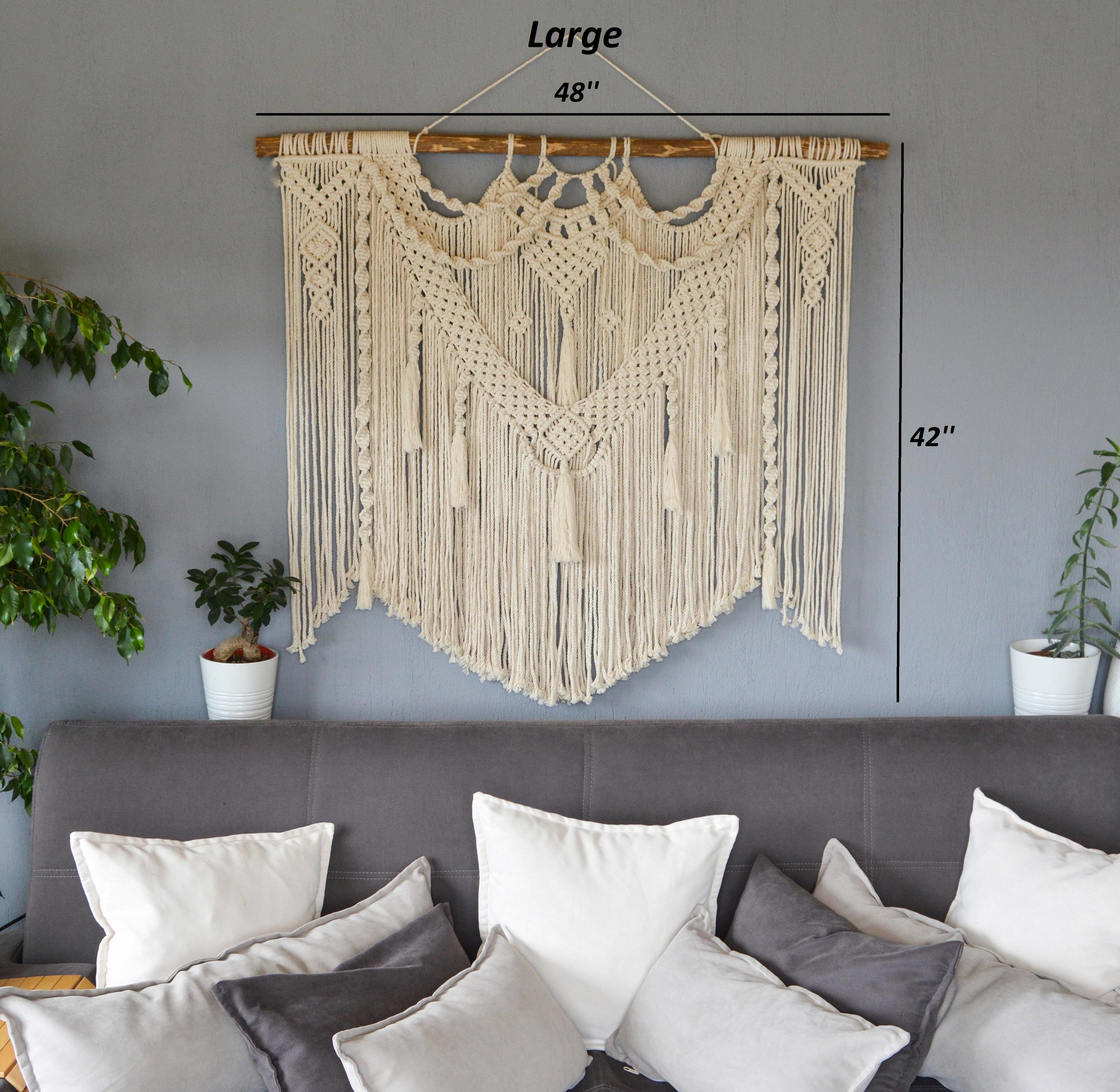 TAG  I   Extra Large Macrame Wall Hanging, Large Macrame Wedding Backdrop Arch, Bohemian Decoration, Woven Wall Hanging, Macrame Mural, Headboard