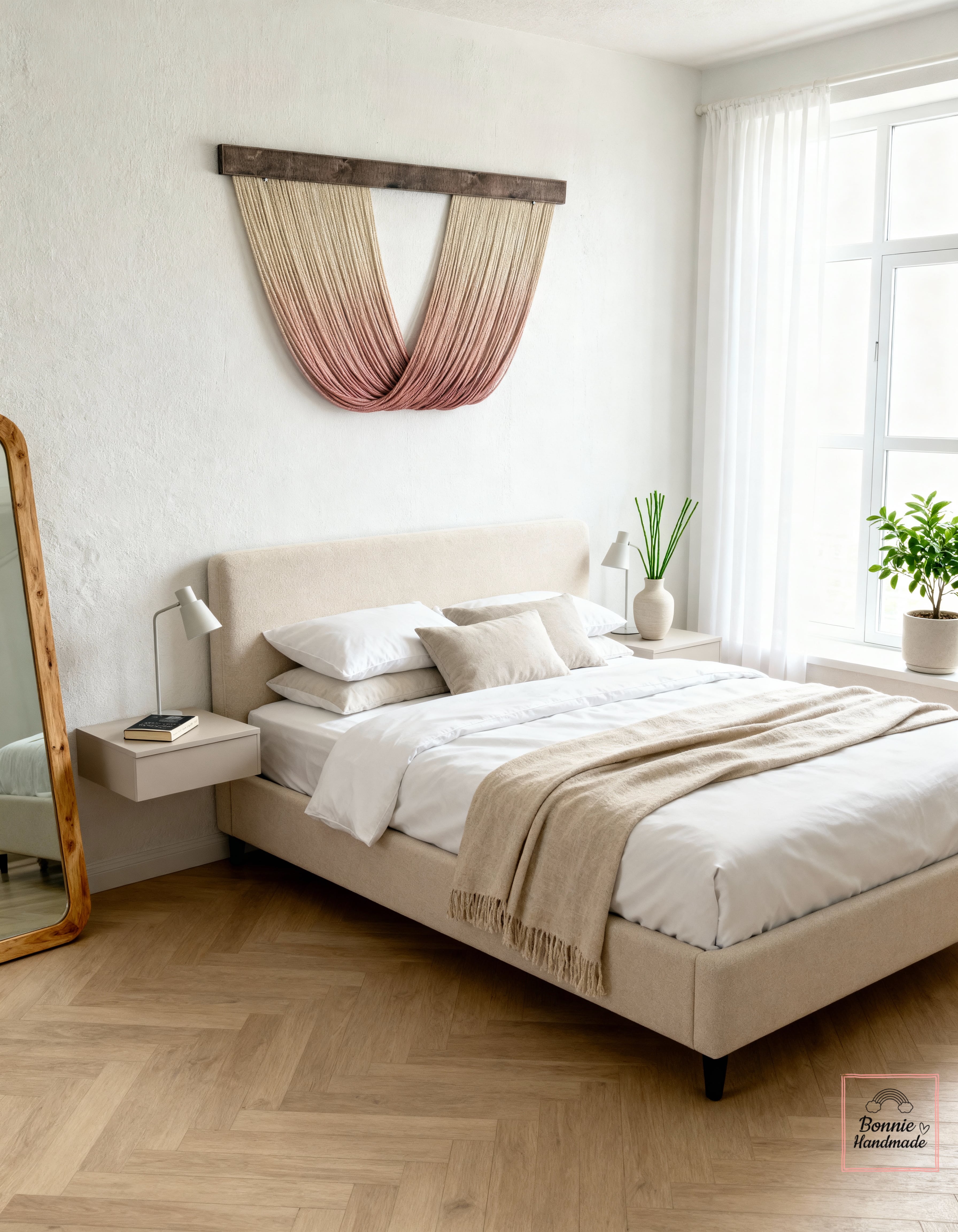 YAYBOYA  I   Macrame Dip Dye Fiber Art  BH23004