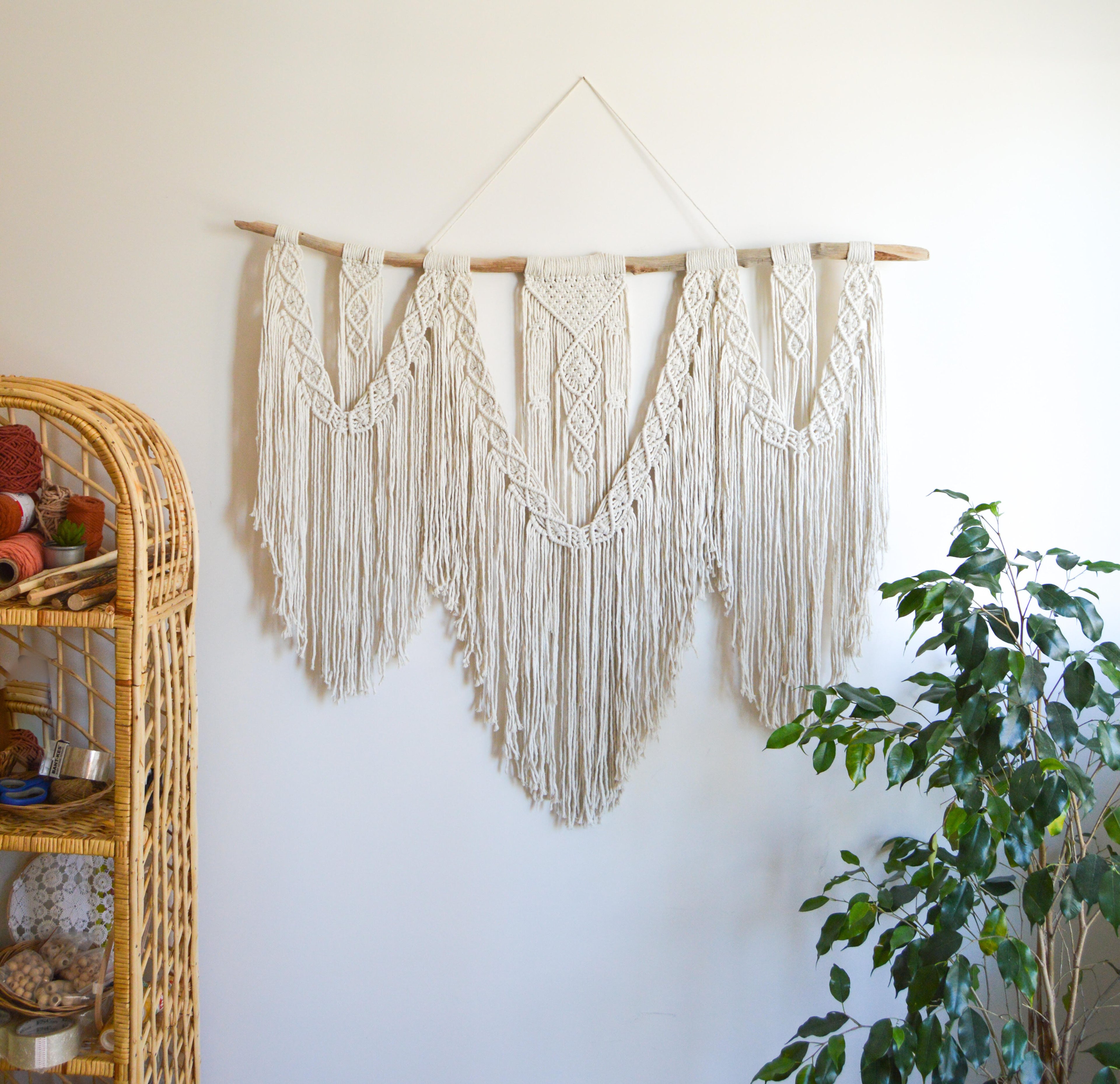 UCLU  I   Extra Large Macrame Wall Hanging, Bohemian Decoration, Woven Wall Hanging, Macrame Mural, Housewarming gift, Headboard