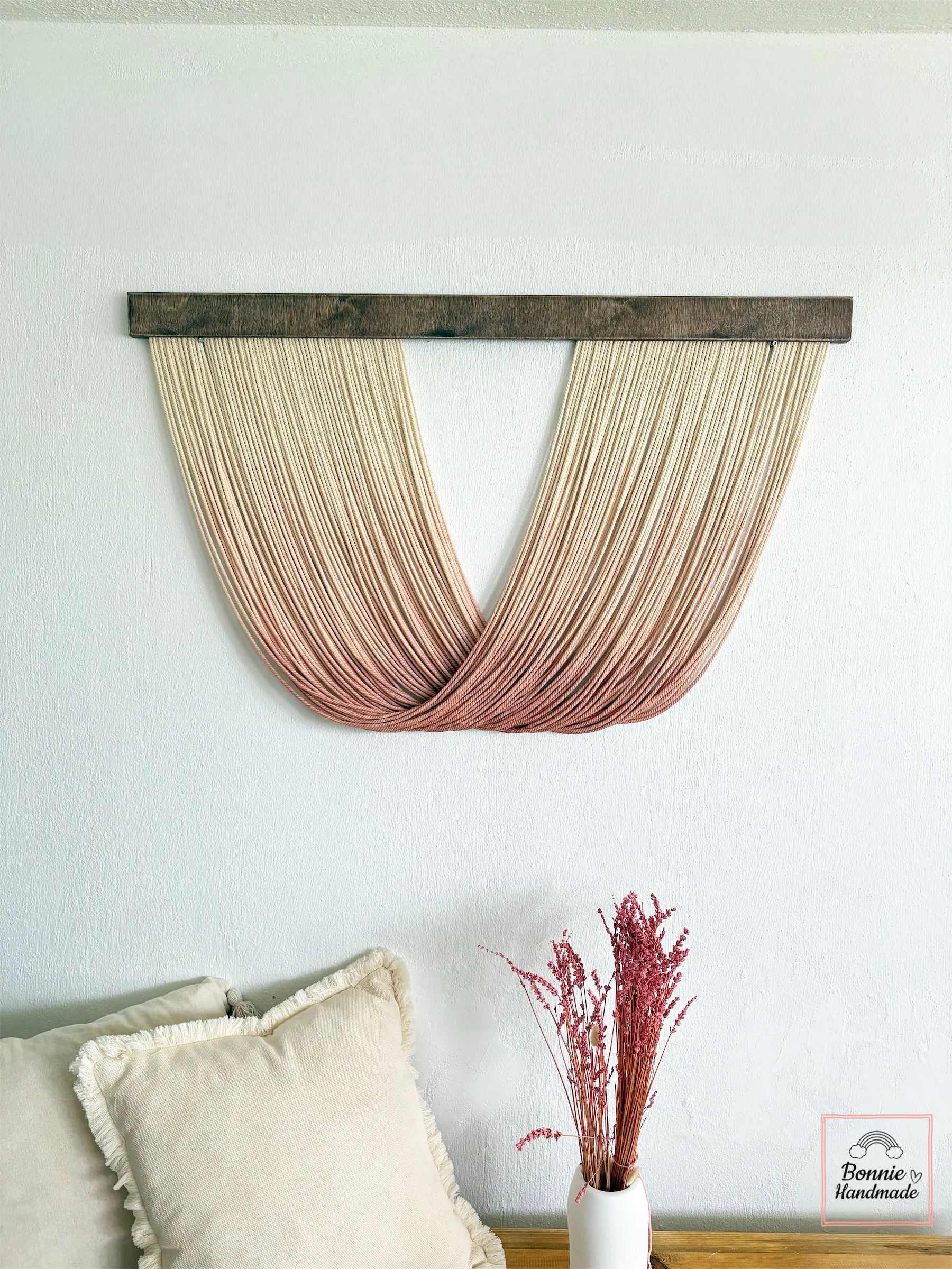 YAYBOYA  I   Macrame Dip Dye Fiber Art  BH23004