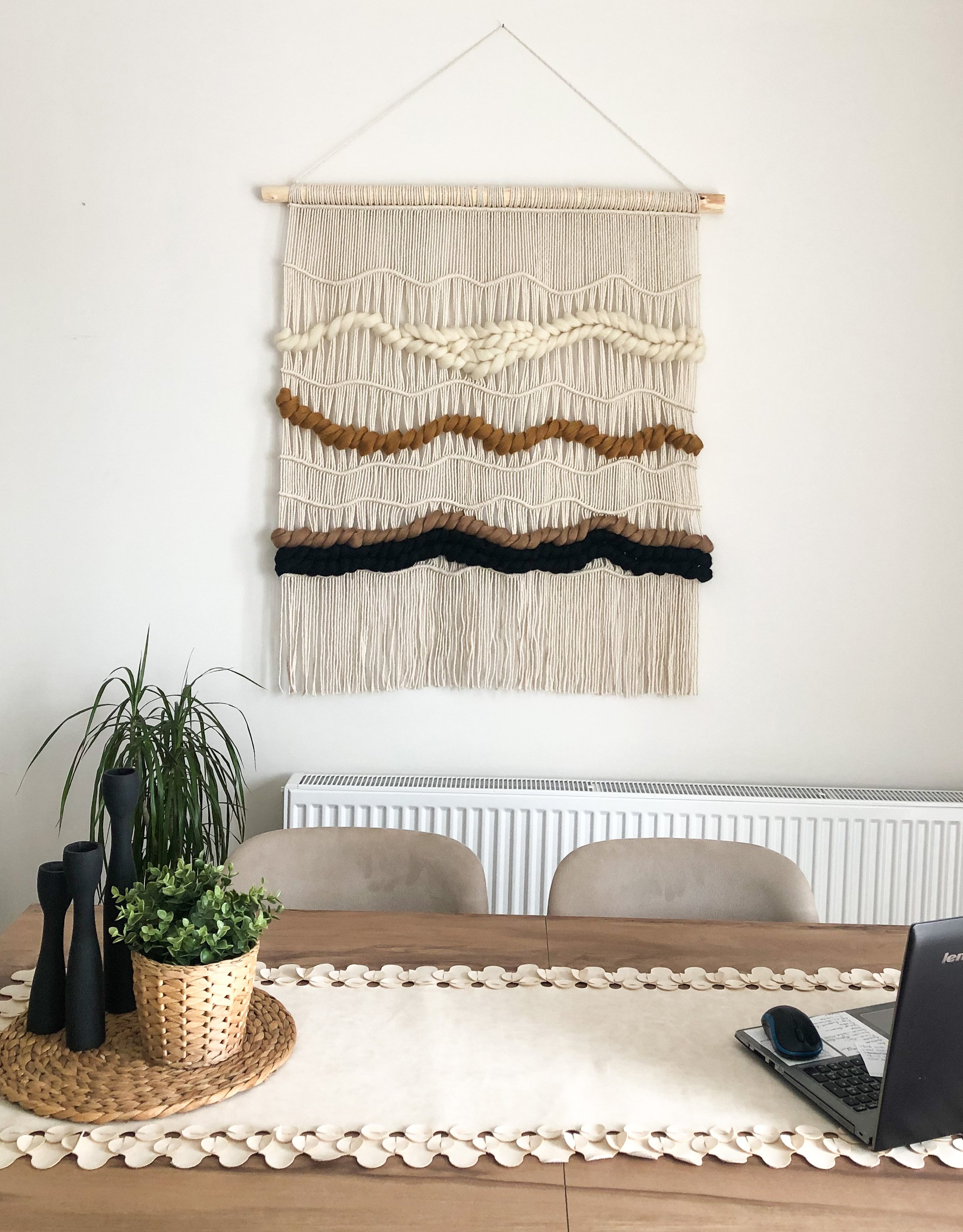 KAHVEKECE   I   Extra Large Macrame Wall Hanging, Woven Wall Tapestry, Boho Wall Decor, Bohemian Art Decoration, Macraweave Tapestry, Modern Wall Rug