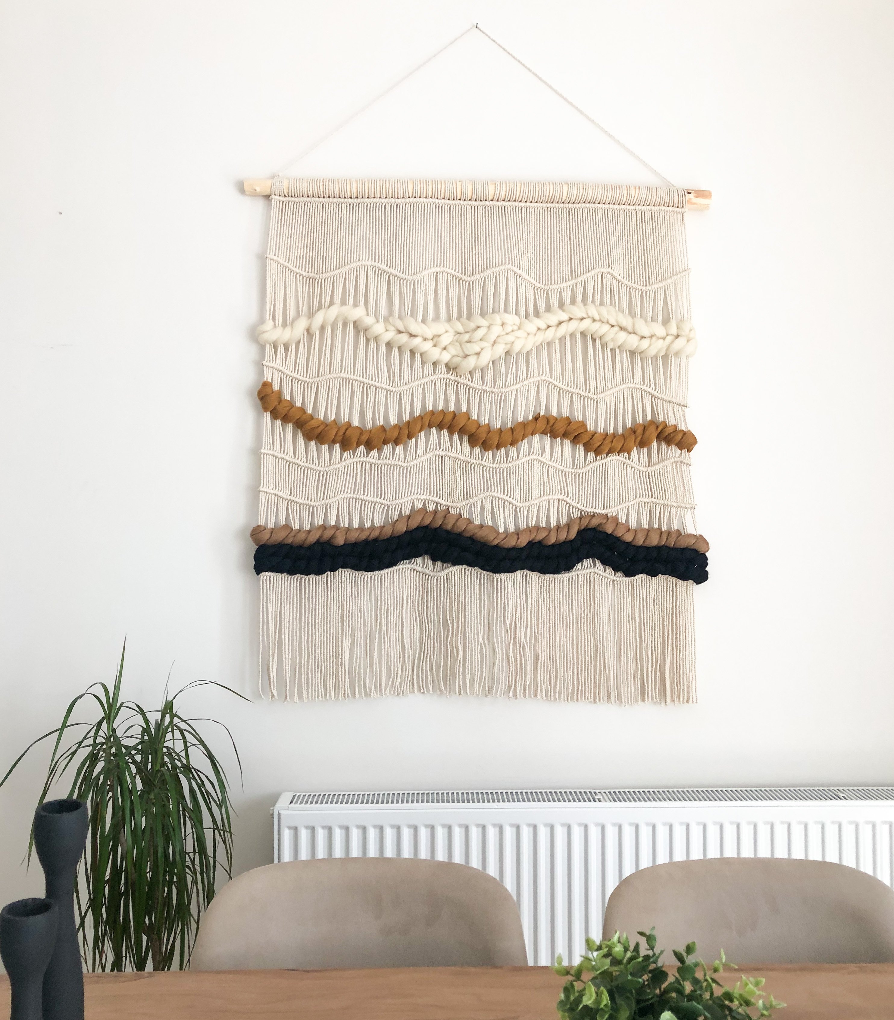 KAHVEKECE   I   Extra Large Macrame Wall Hanging, Woven Wall Tapestry, Boho Wall Decor, Bohemian Art Decoration, Macraweave Tapestry, Modern Wall Rug