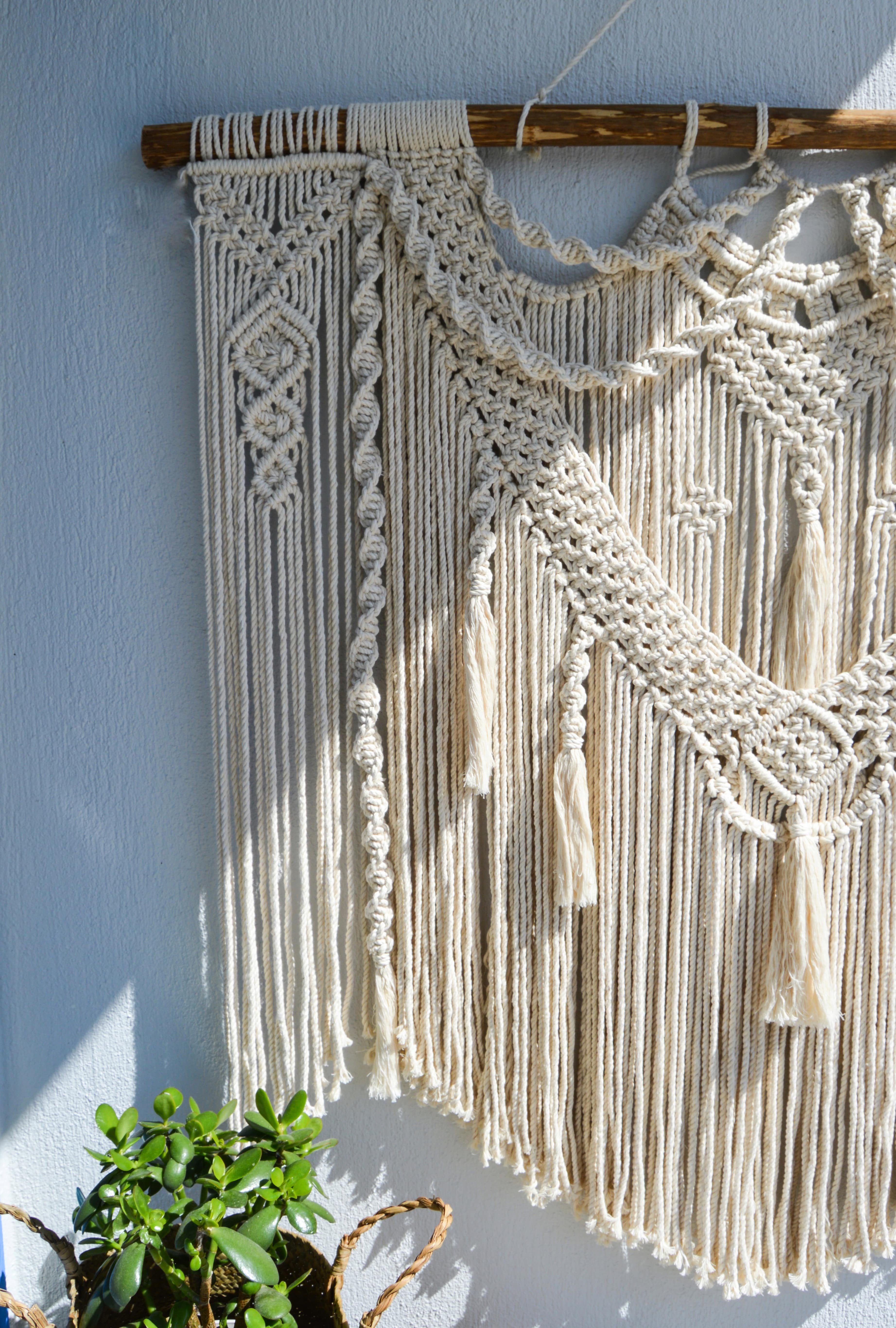 TAG  I   Extra Large Macrame Wall Hanging, Large Macrame Wedding Backdrop Arch, Bohemian Decoration, Woven Wall Hanging, Macrame Mural, Headboard