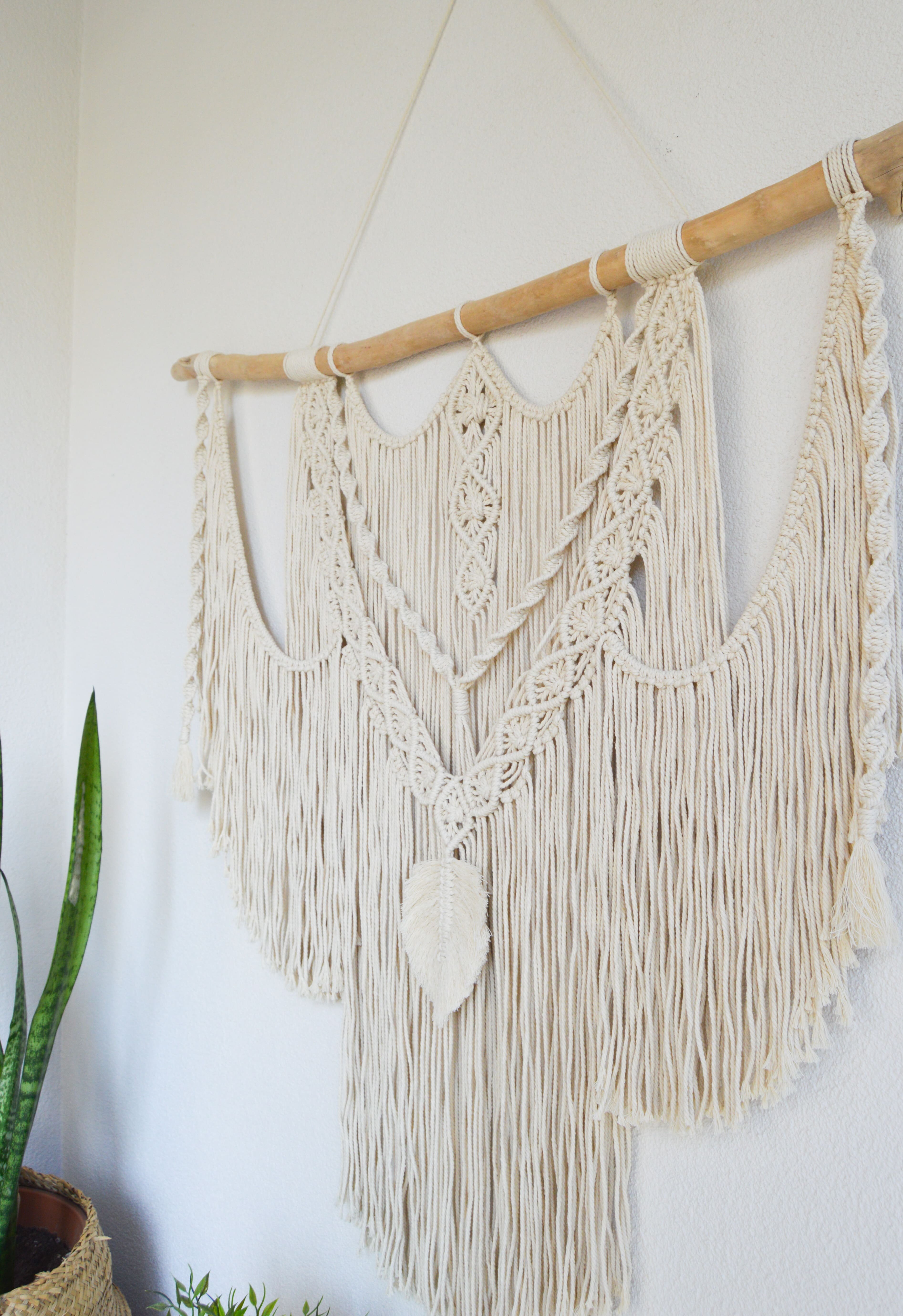 KEIRA  I   Large Macrame Wall Hanging, Macrame Wall Art, Woven Wall Hanging, Boho Wall Decor, Wall Tapestry, Nursery Decor, Bedroom Wall Hanging