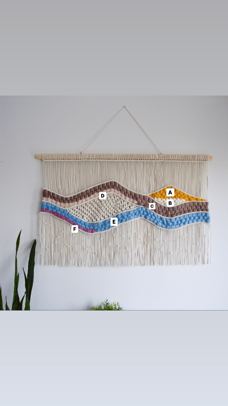 RENKLIKECE   I   Large Macrame Wall Hanging, Woven Wall Tapestry, Bohemian Art Decoration, Tapestry Wall Hanging, Large Wall Art Oversized Horizontal