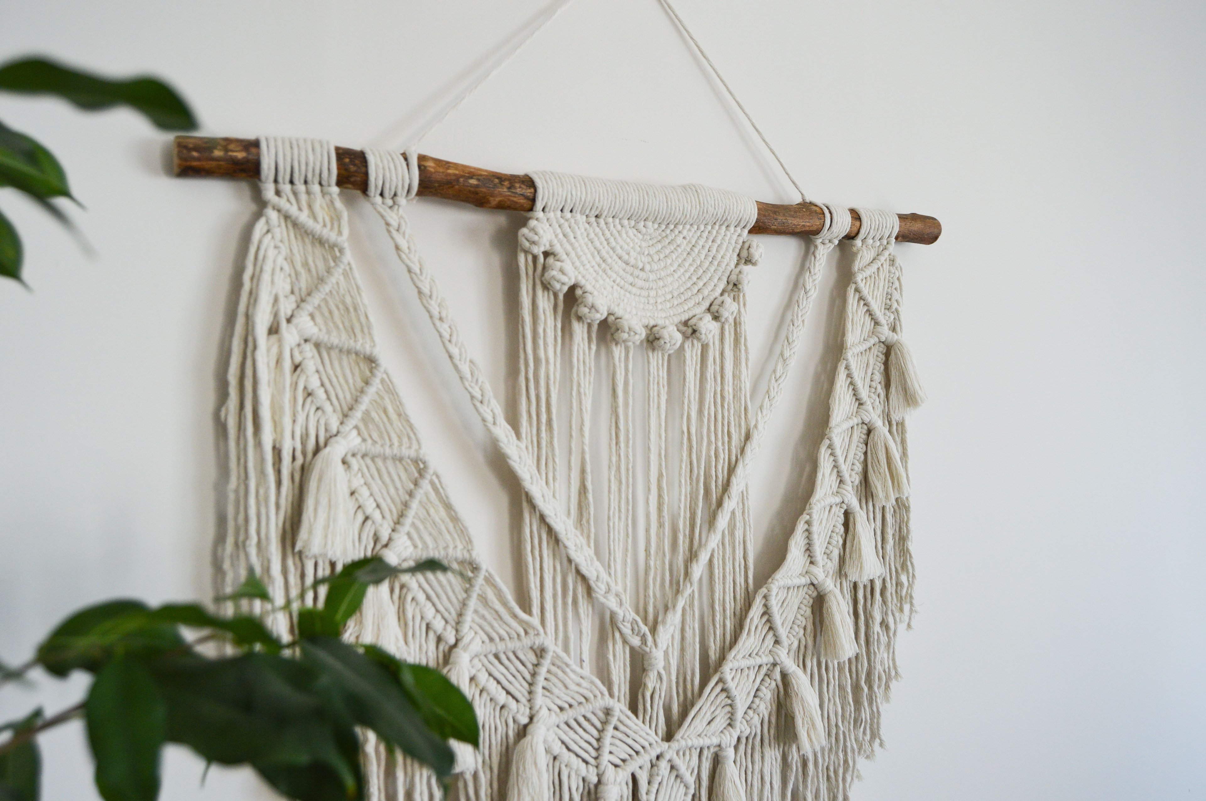 TASSEL  I   Large Macrame Wall Hanging, Macrame Wall Decor, Bohemian Decoration, Tassel Boho Art, Woven Wall Hanging, Housewarming gift, Headboard