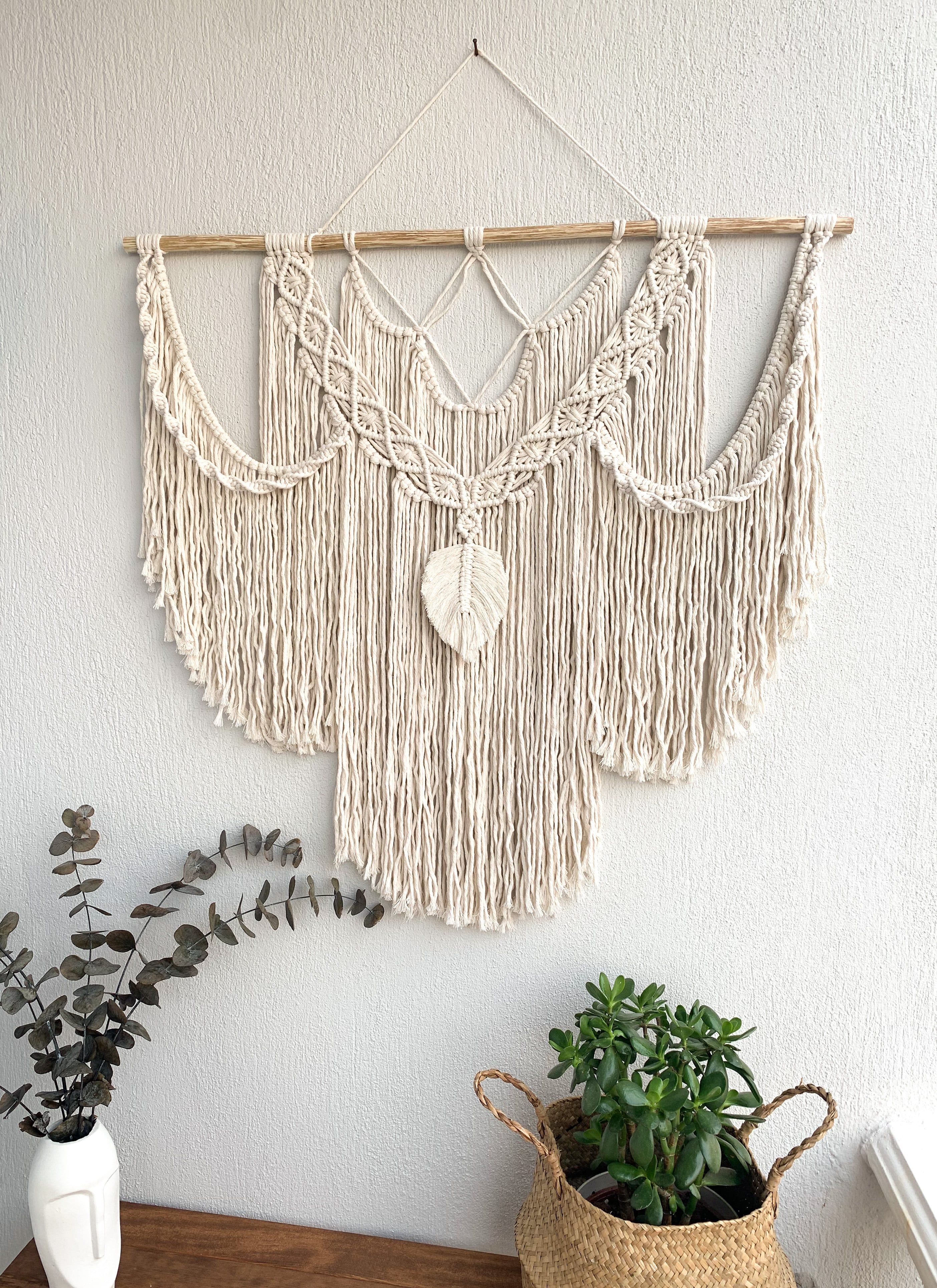 HARDAL   I   Large Macrame Wall Hanging, Modern Woven Wall Art, Gift for women, Bohemian Wall Tapestry, Wedding Backdrop, Boho Bedroom Interior Decor