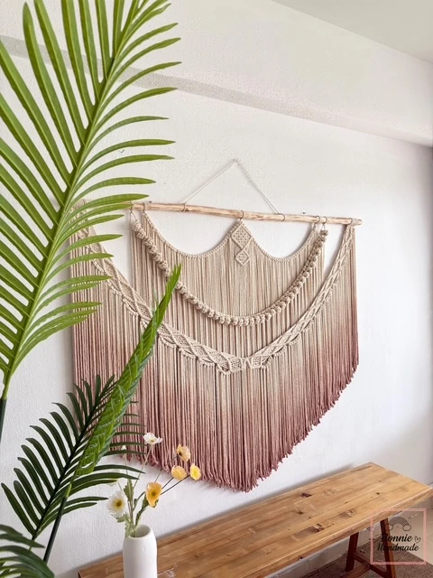 ASSOBOYA  I   Macrame Dip Dyeing Wall Art  BH17051