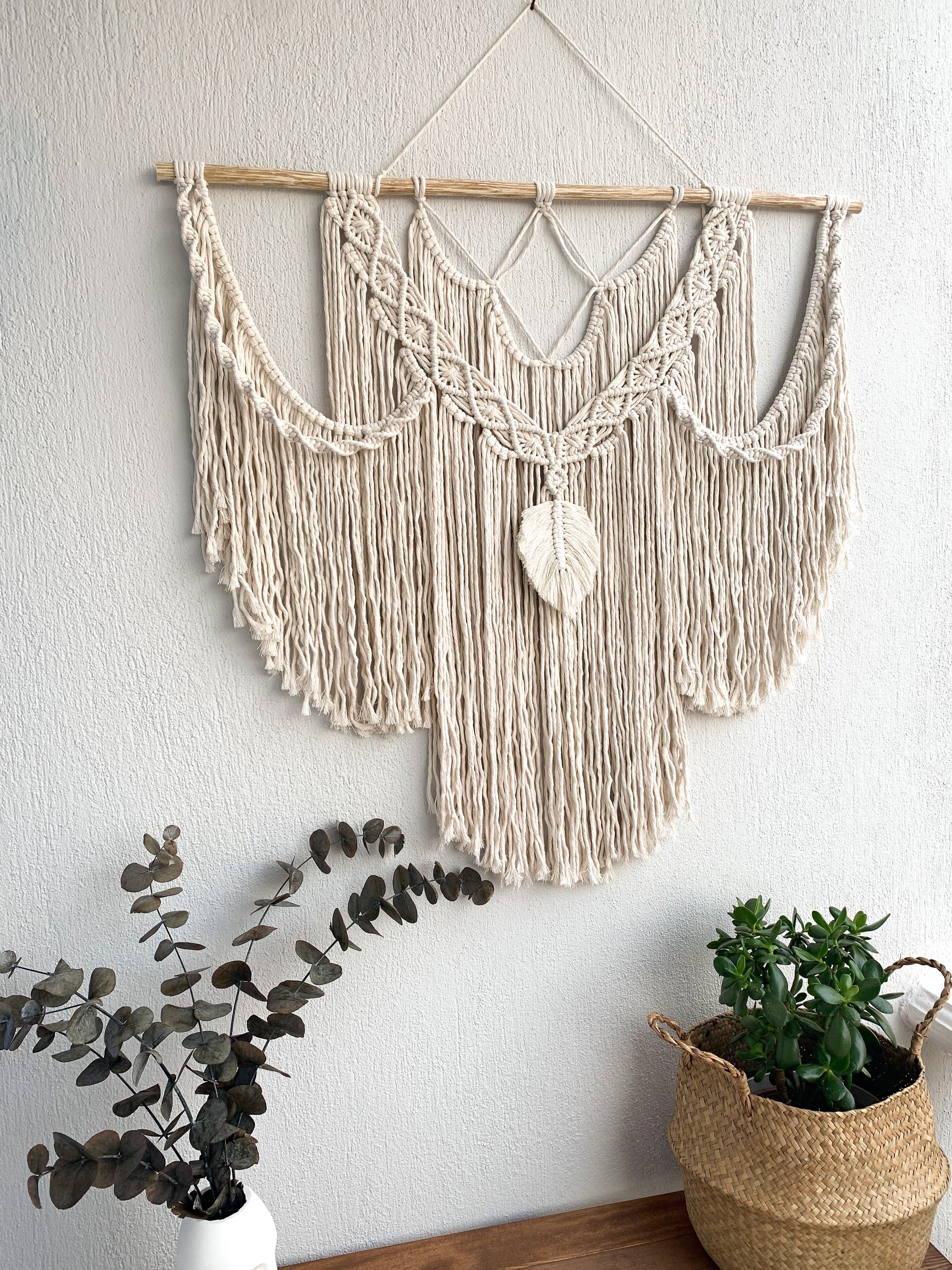 HARDAL   I   Large Macrame Wall Hanging, Modern Woven Wall Art, Gift for women, Bohemian Wall Tapestry, Wedding Backdrop, Boho Bedroom Interior Decor