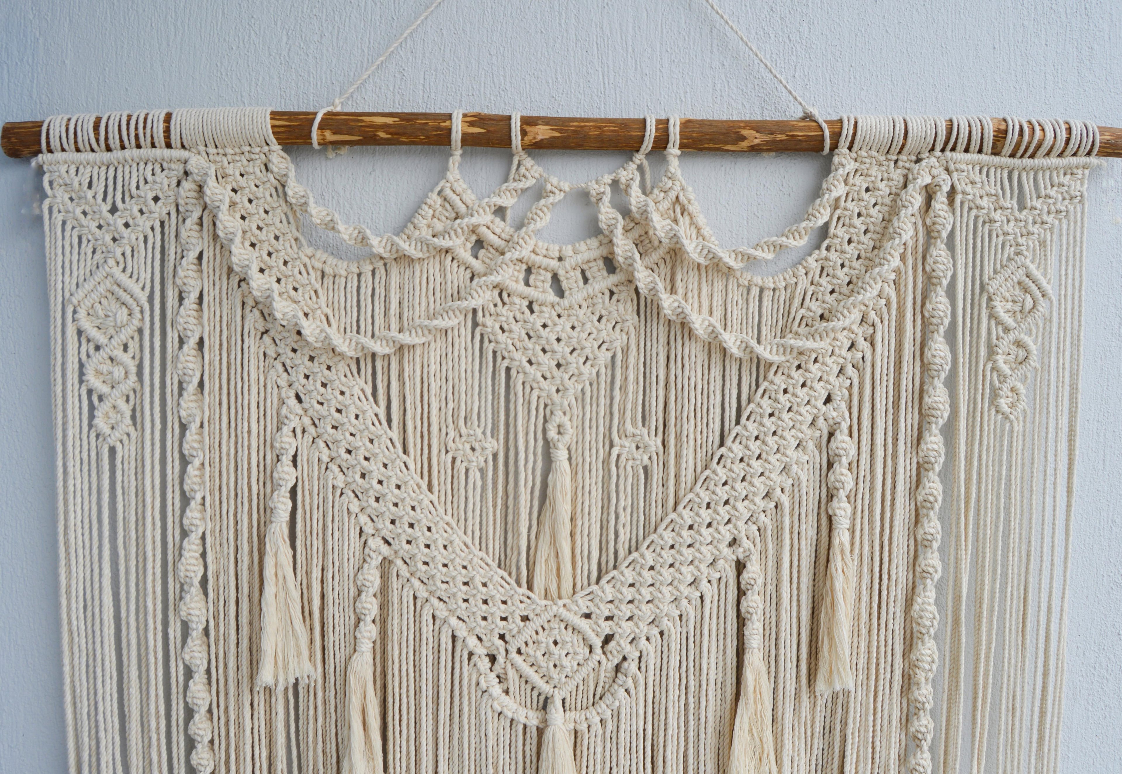 TAG  I   Extra Large Macrame Wall Hanging, Large Macrame Wedding Backdrop Arch, Bohemian Decoration, Woven Wall Hanging, Macrame Mural, Headboard