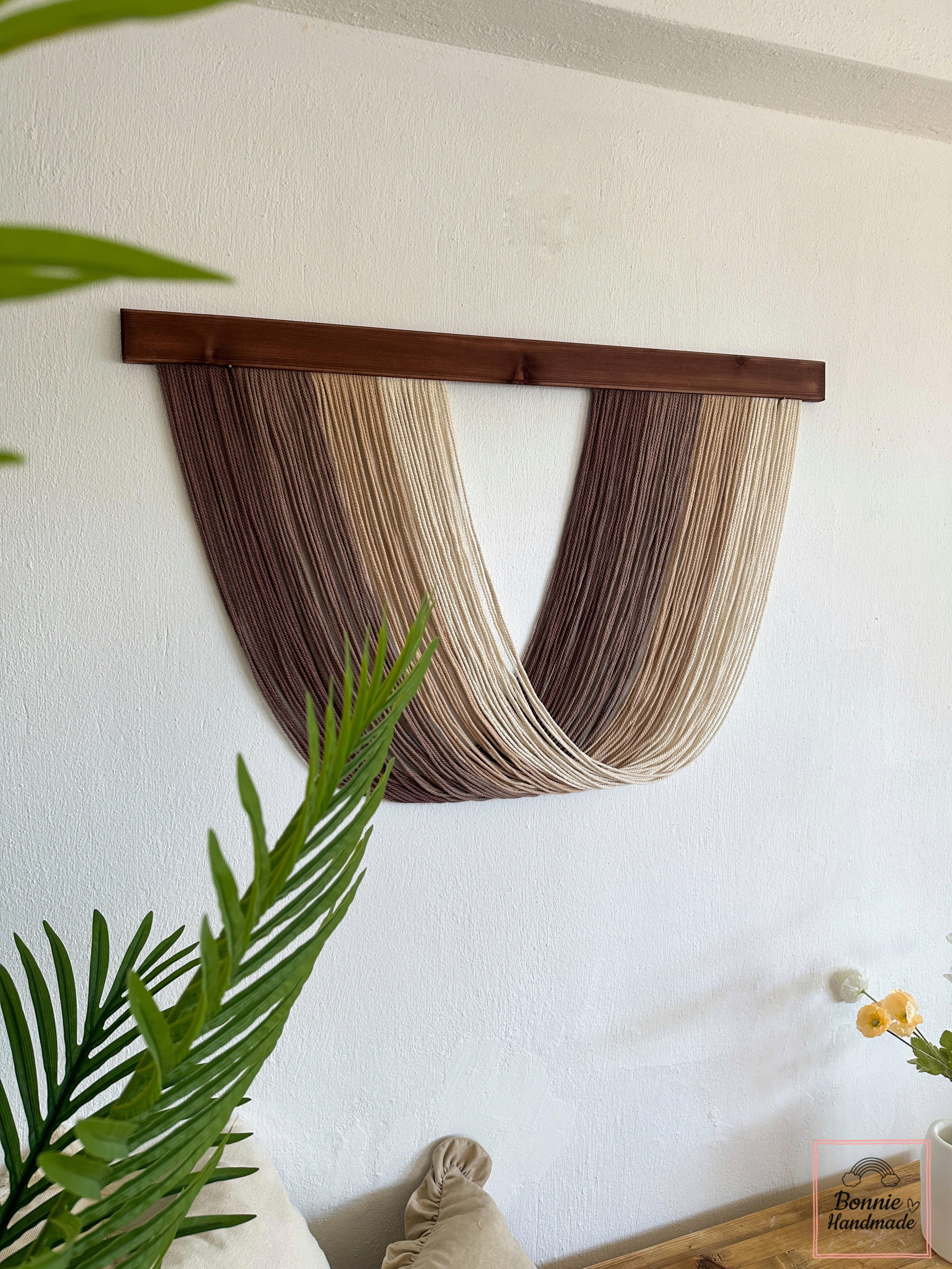 BROWN GREEN YAY  I   Large Macrame Wall Hanging, Boho Wall Decor, Neutral Beige Brown Olive Sage Green, Tapestry Wall Art, Bohemian Decoration, Housewarming gift, Headboard