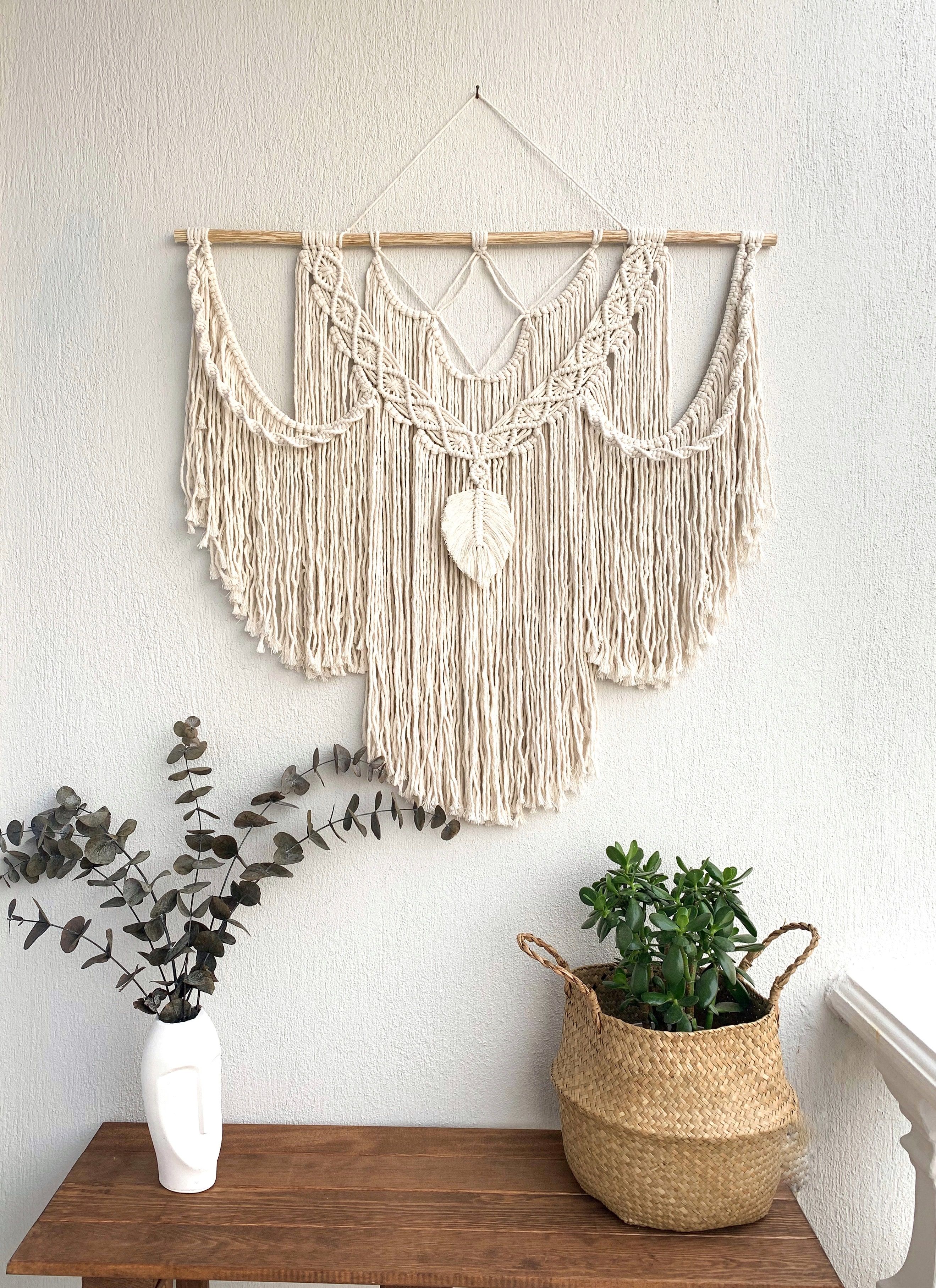 HARDAL   I   Large Macrame Wall Hanging, Modern Woven Wall Art, Gift for women, Bohemian Wall Tapestry, Wedding Backdrop, Boho Bedroom Interior Decor