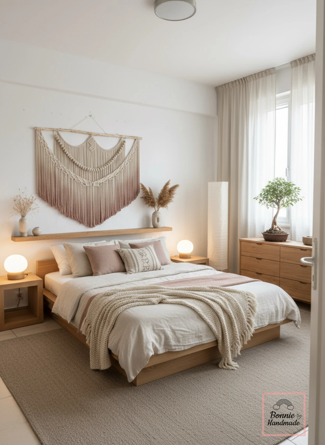 ASSOBOYA  I   Macrame Dip Dyeing Wall Art  BH17051