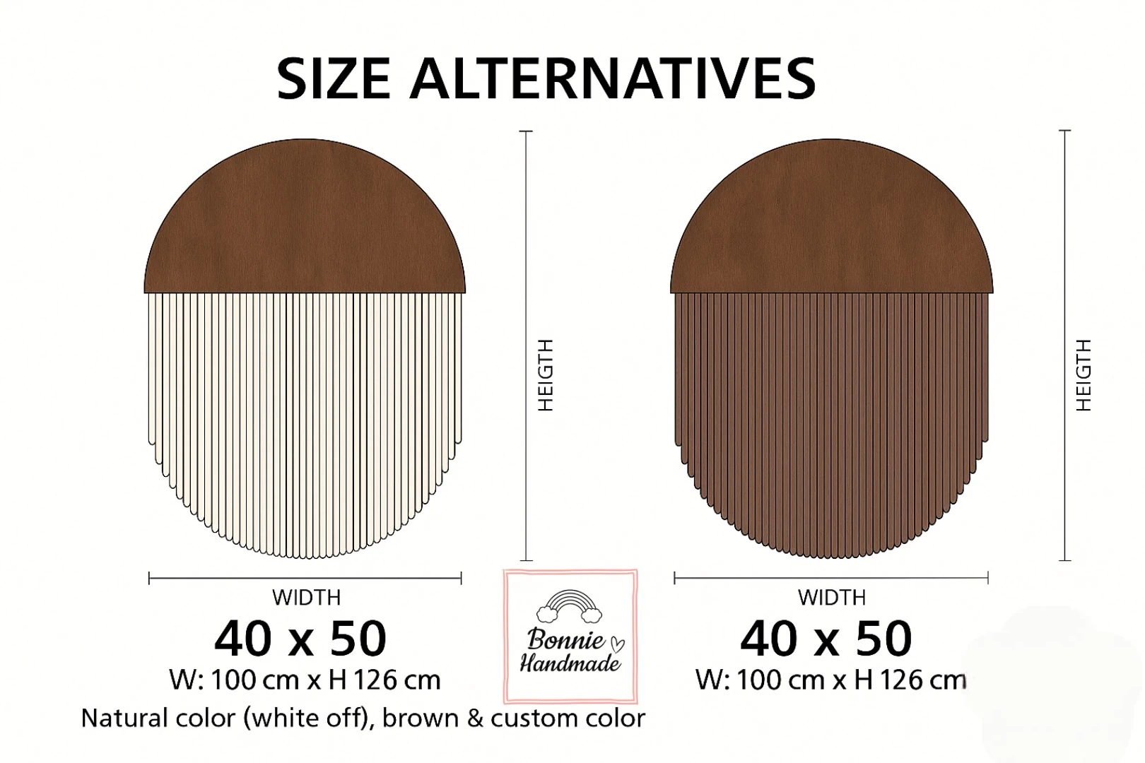 HALFMOON-W  I   Round Macrame Fiber Art  BH23051