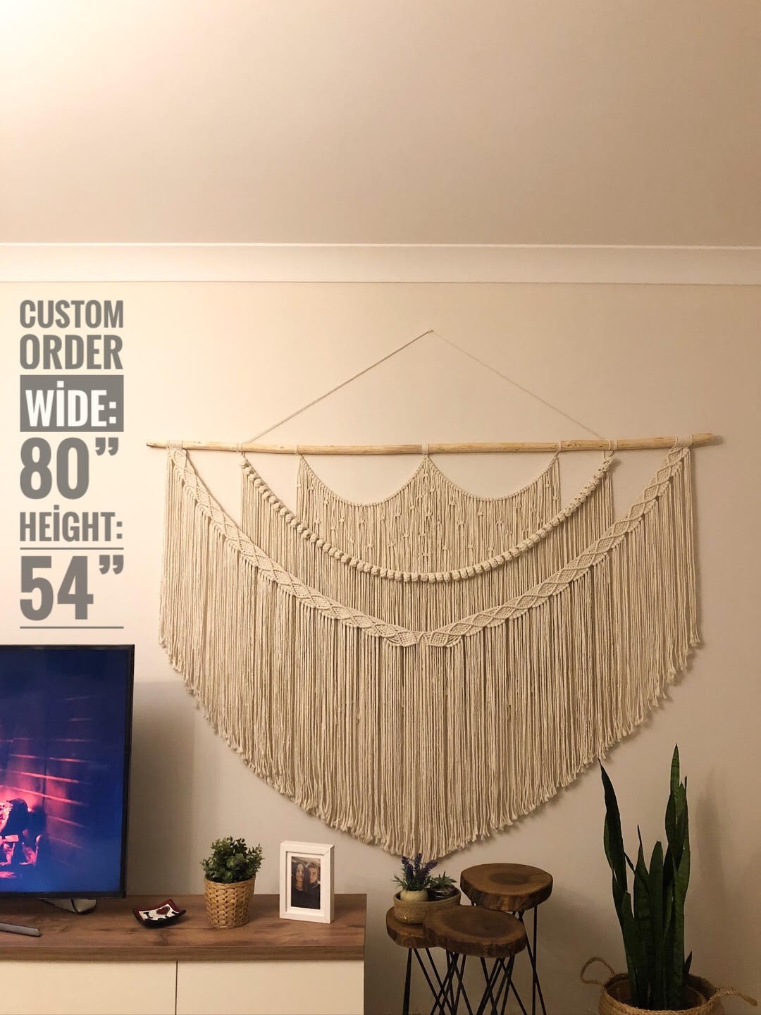 ASSOLIST  I   Macrame Wall Hanging, Bohemian Decoration, Woven Wall Hanging, Macrame Mural, Housewarming gift, Headboard