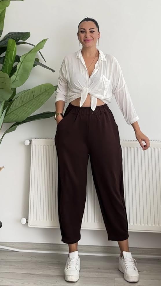 oysho paça tutturmalı pantolon