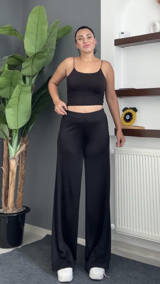 örme saten pantolon