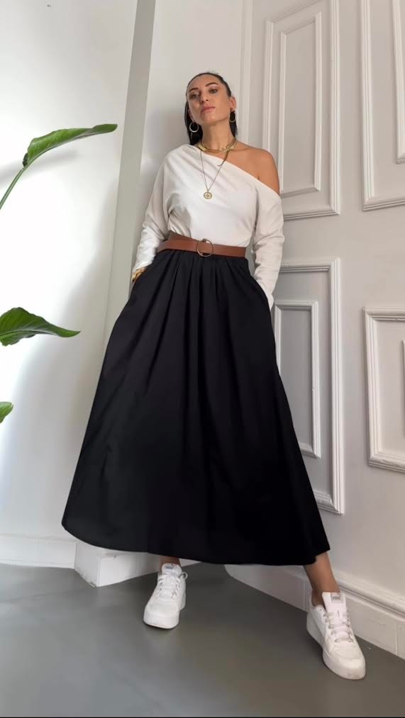 poplin prenses etek