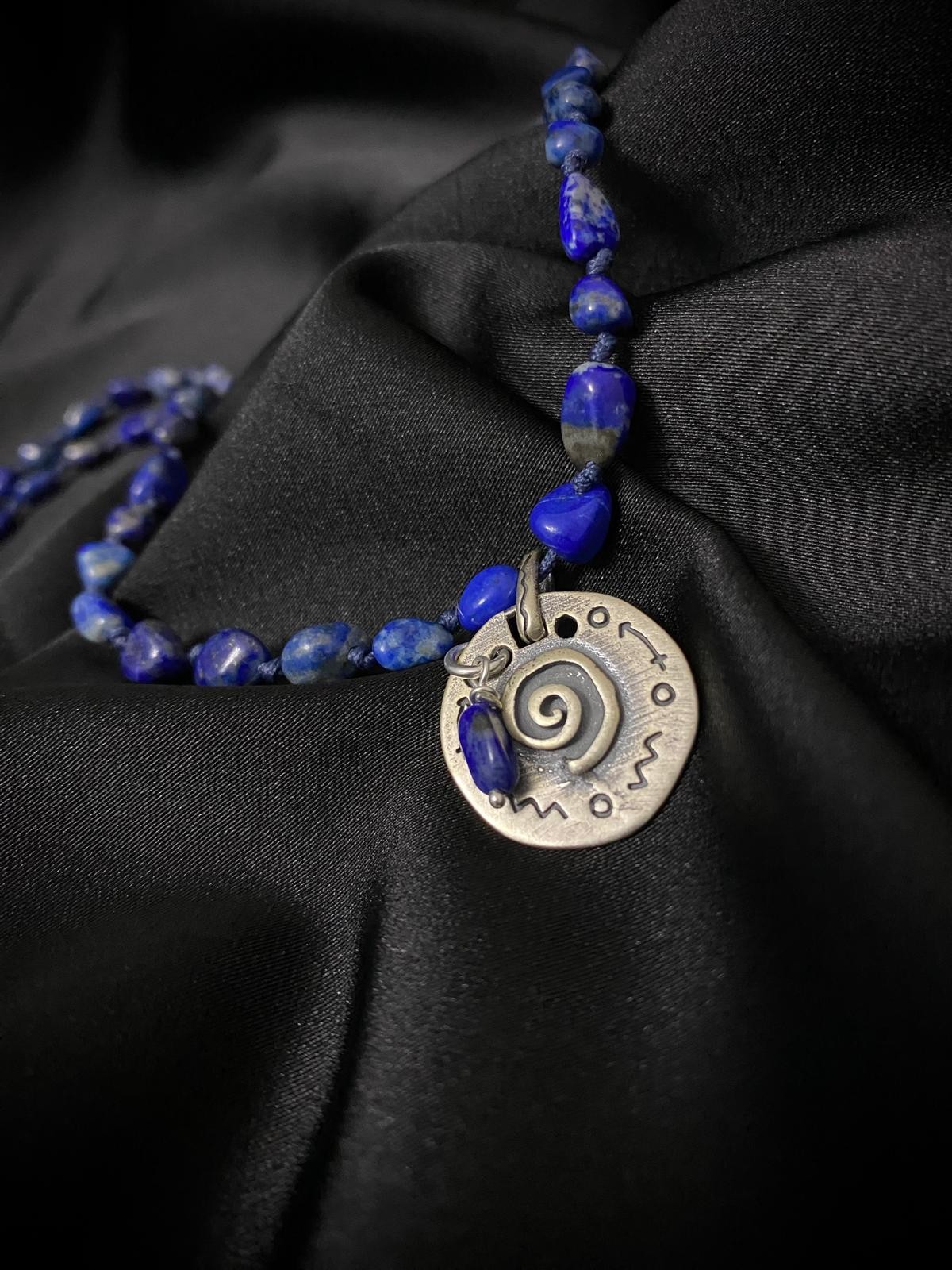 Lapis Lazuli Gümüş Kolye