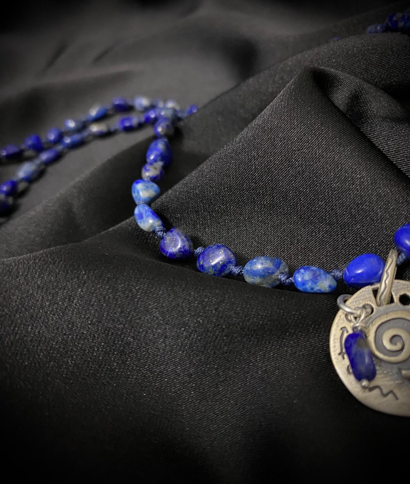 Lapis Lazuli Gümüş Kolye