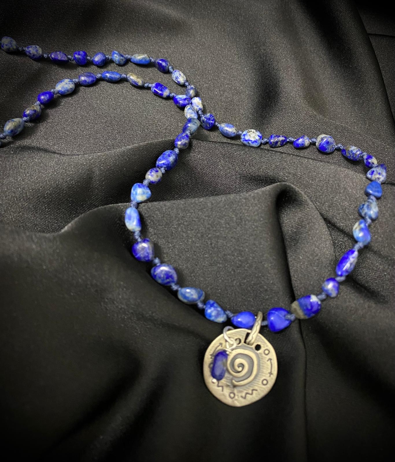 Lapis Lazuli Gümüş Kolye