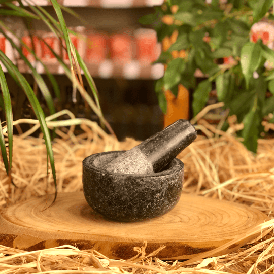 Riana Mat Siyah Granit Havan