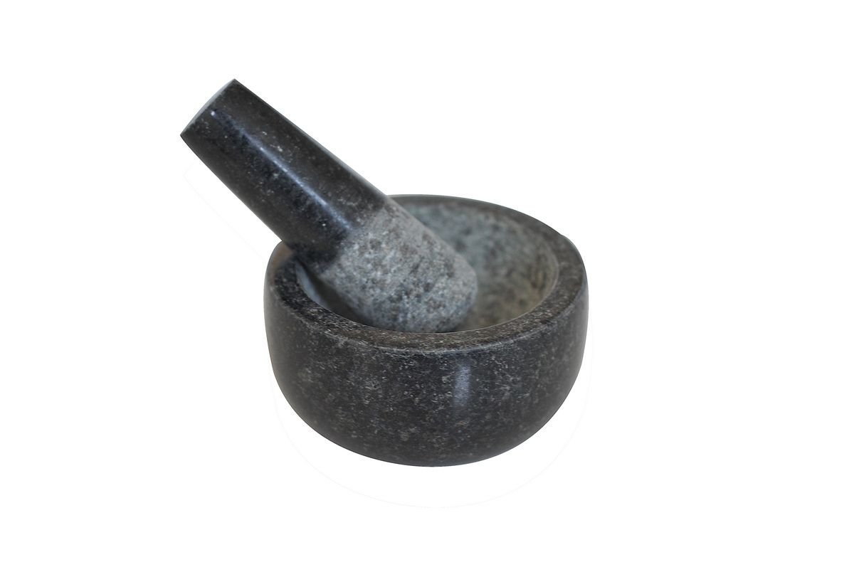 Riana Mat Siyah Granit Havan