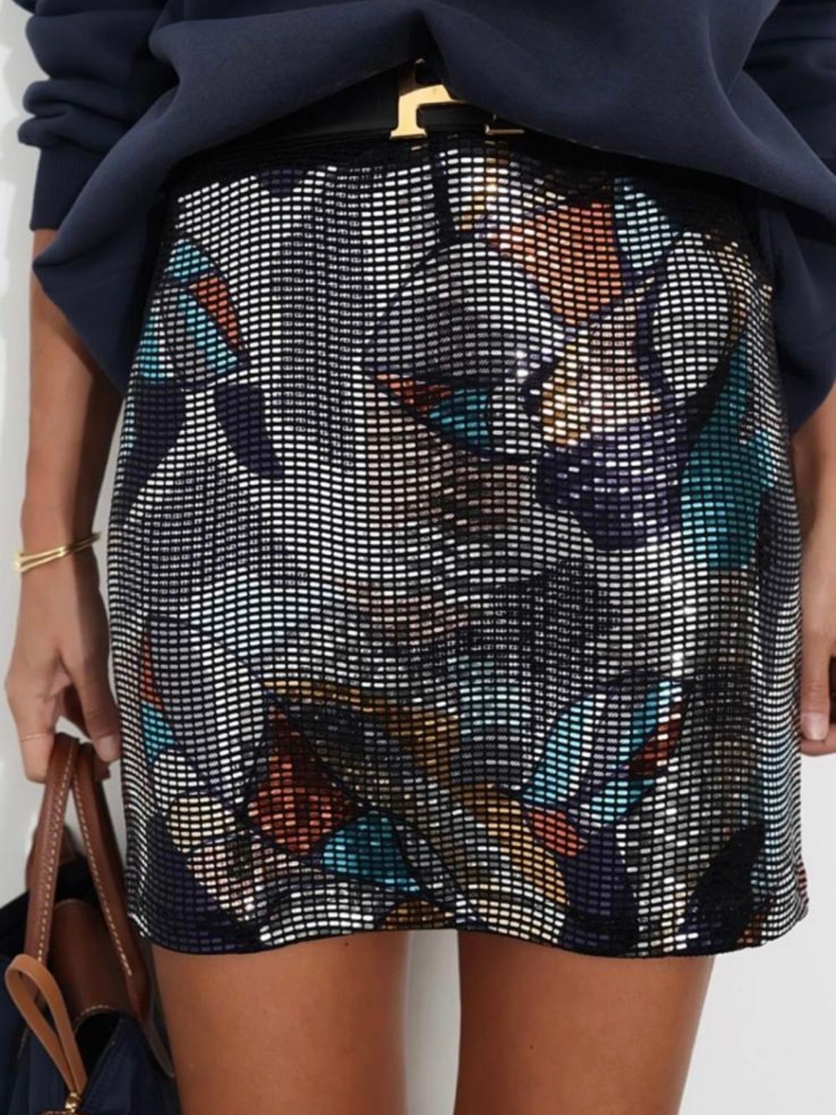 Chloe Payetli Mini Etek