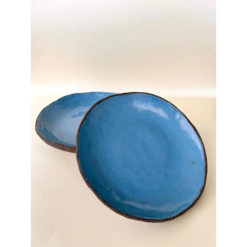 Rustic Plate (2'Li) El Yapımı Seramik Tabak