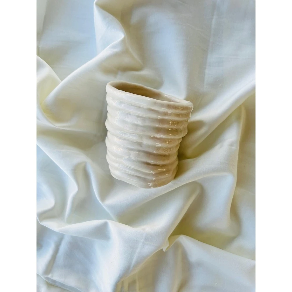 Spıral El Yapımı Seramik Kupa