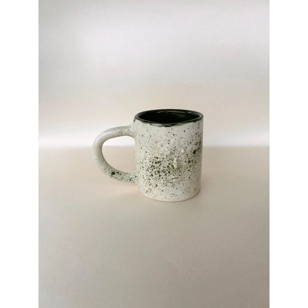 Green Face El Yapımı Seramik Kupa