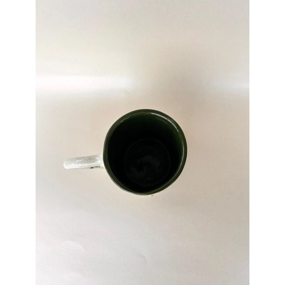 Green Face El Yapımı Seramik Kupa