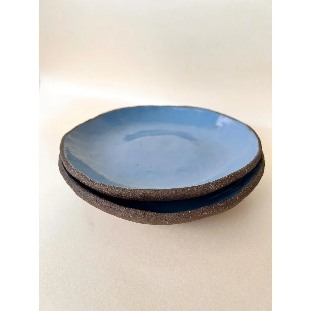 Rustic Plate (2'Li) El Yapımı Seramik Tabak