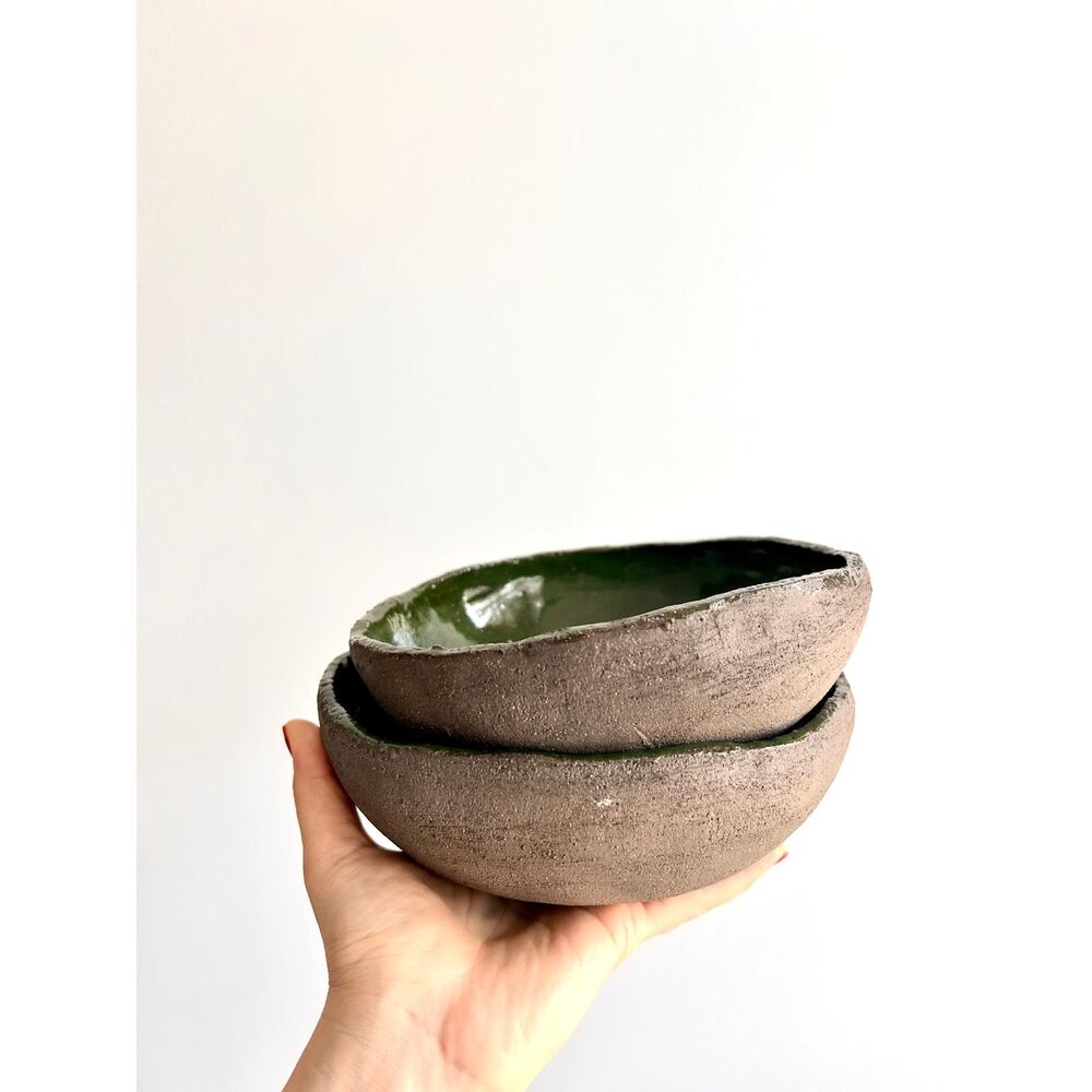 Rustıc Bowl El Yapımı Seramik Tabak Seti